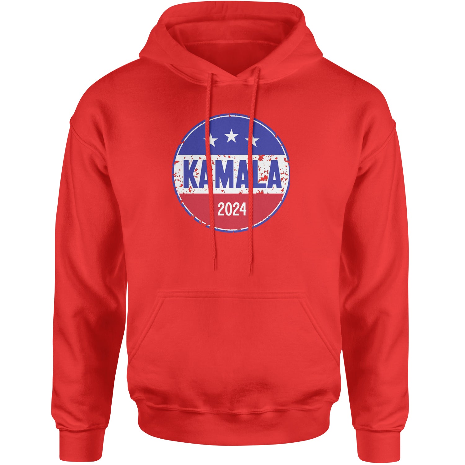 Kamala Badge 2024 - Kamala Harris For President 2024 Adult Hoodie Sweatshirt Red