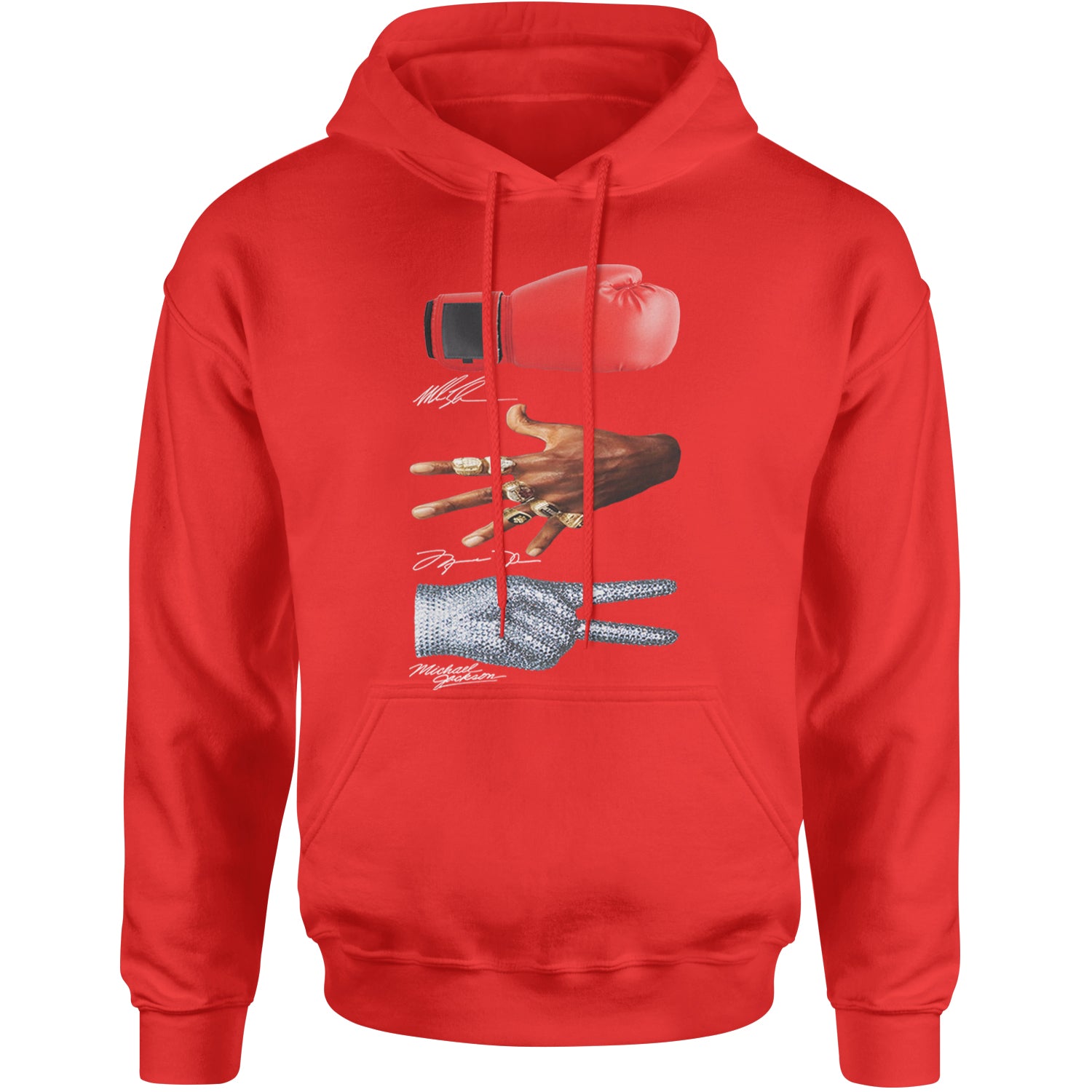 Tyson Jordan Jackson Iconic Michaels Adult Hoodie Sweatshirt Red