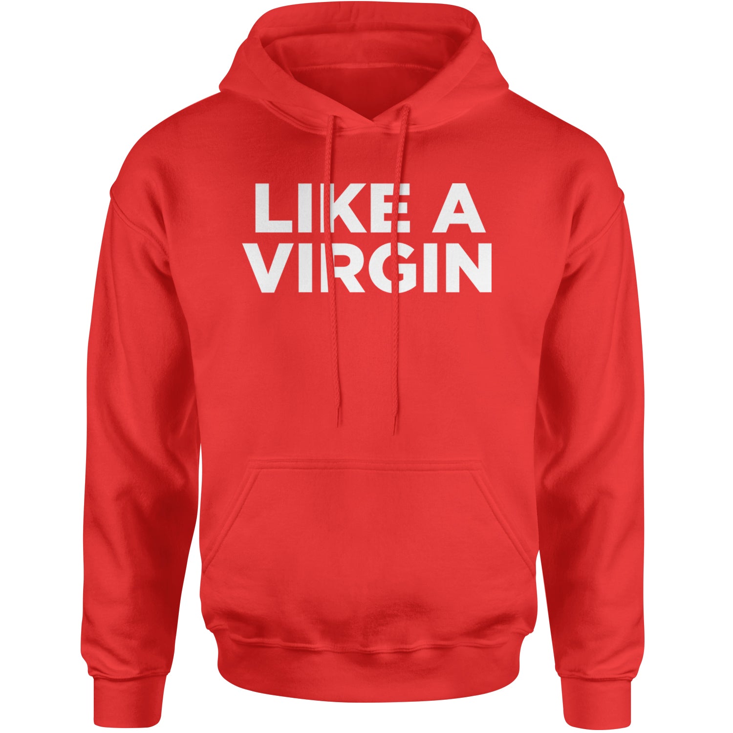 Like A Virgin Material Girl Celebration Adult Hoodie Sweatshirt Red