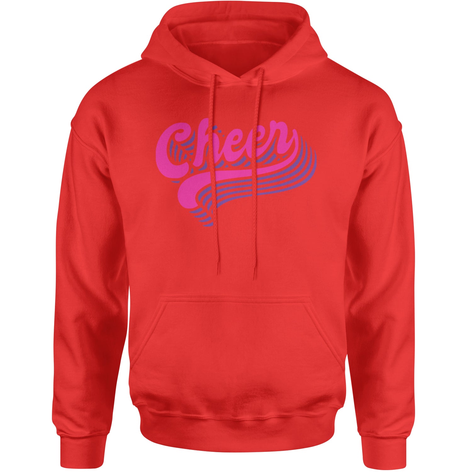 Cheer Pride Adult Hoodie Sweatshirt Red