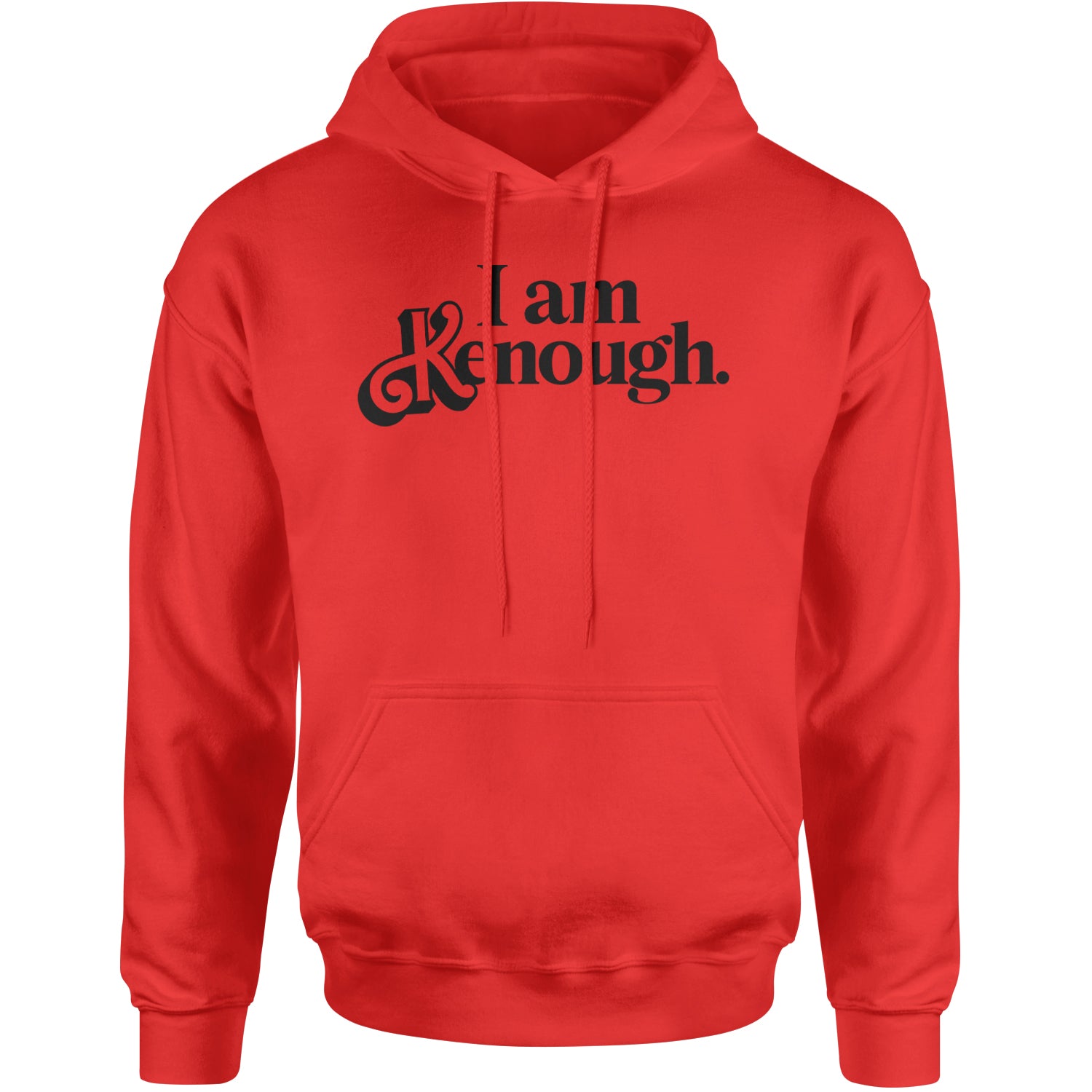 I Am Kenough Barbenheimer Adult Hoodie Sweatshirt Red