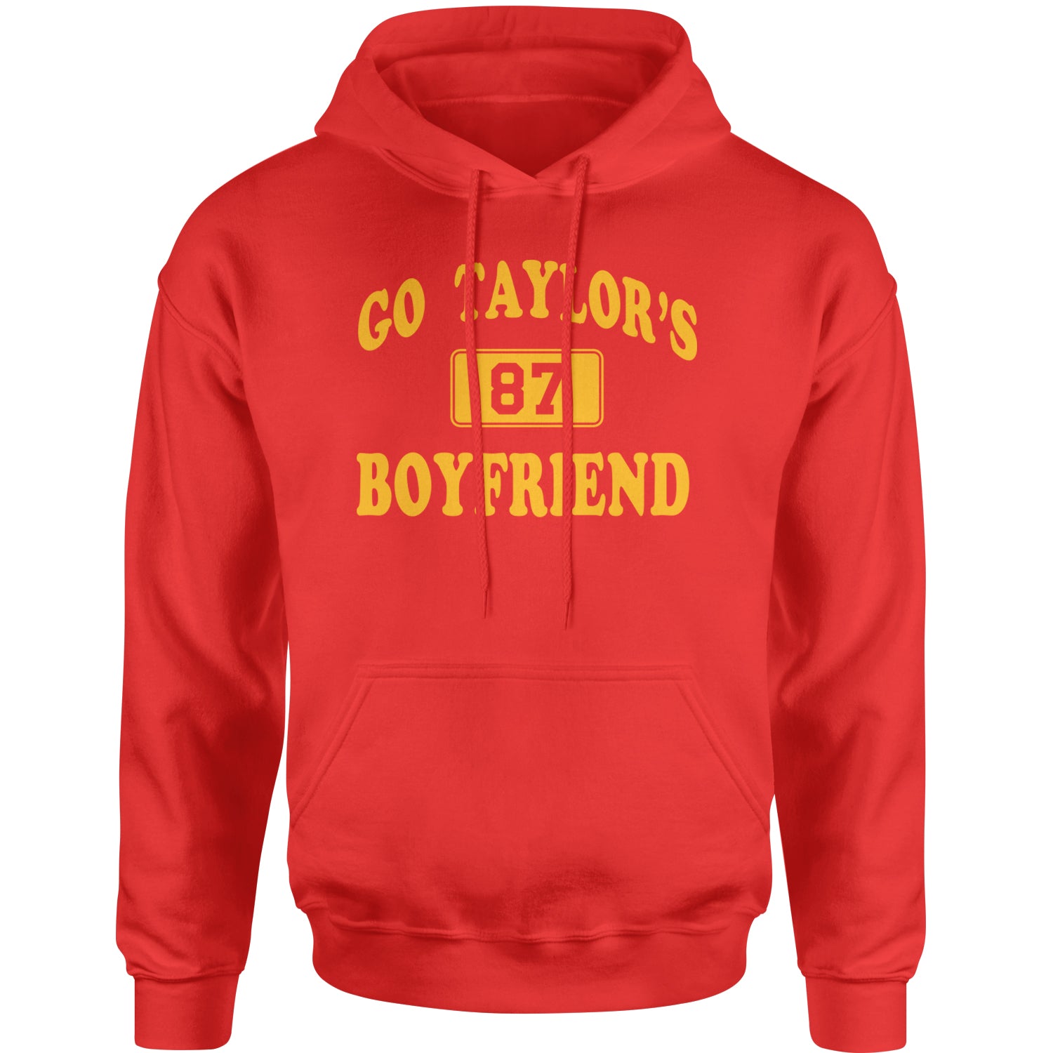 Go Taylor's Boyfriend Kansas City Adult Hoodie Sweatshirt Red