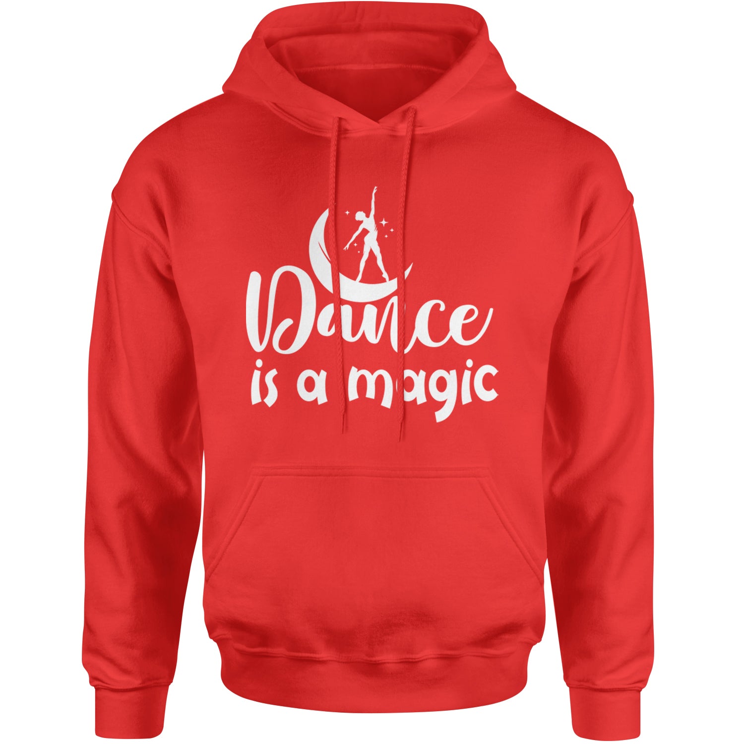 Dance Is Magic Adult Hoodie Sweatshirt Red