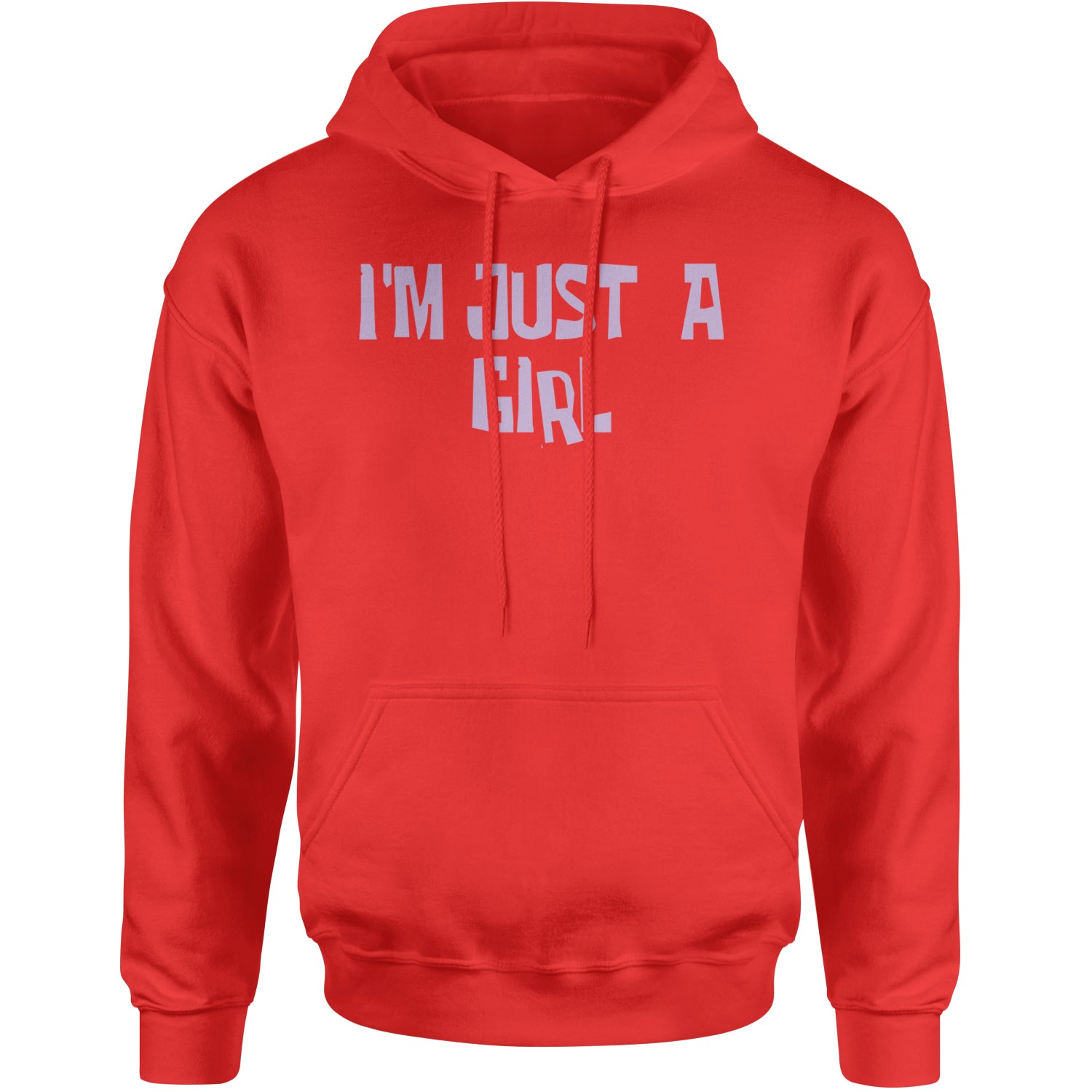 I'm Just A Girl Guts Music Adult Hoodie Sweatshirt Red