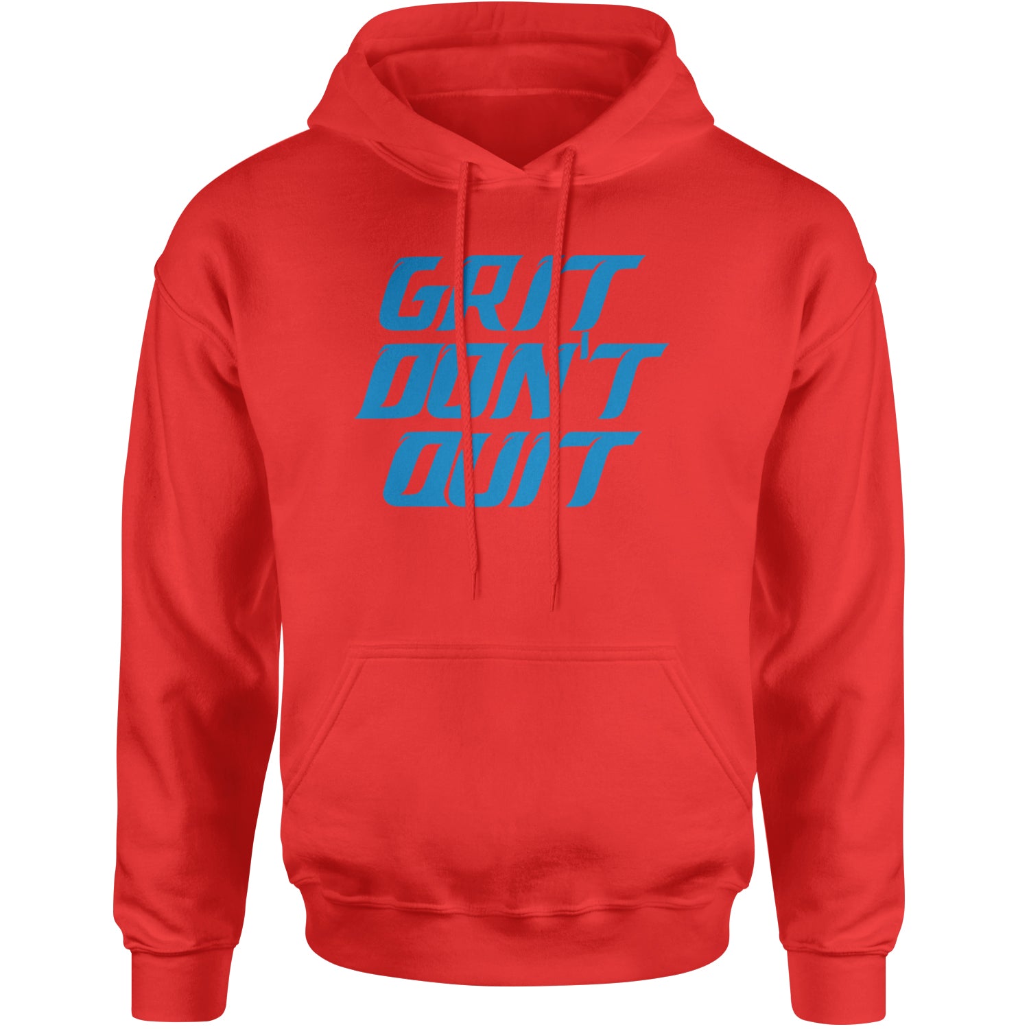 Grit Don't Quit Detroit Grit Adult Hoodie Sweatshirt Red