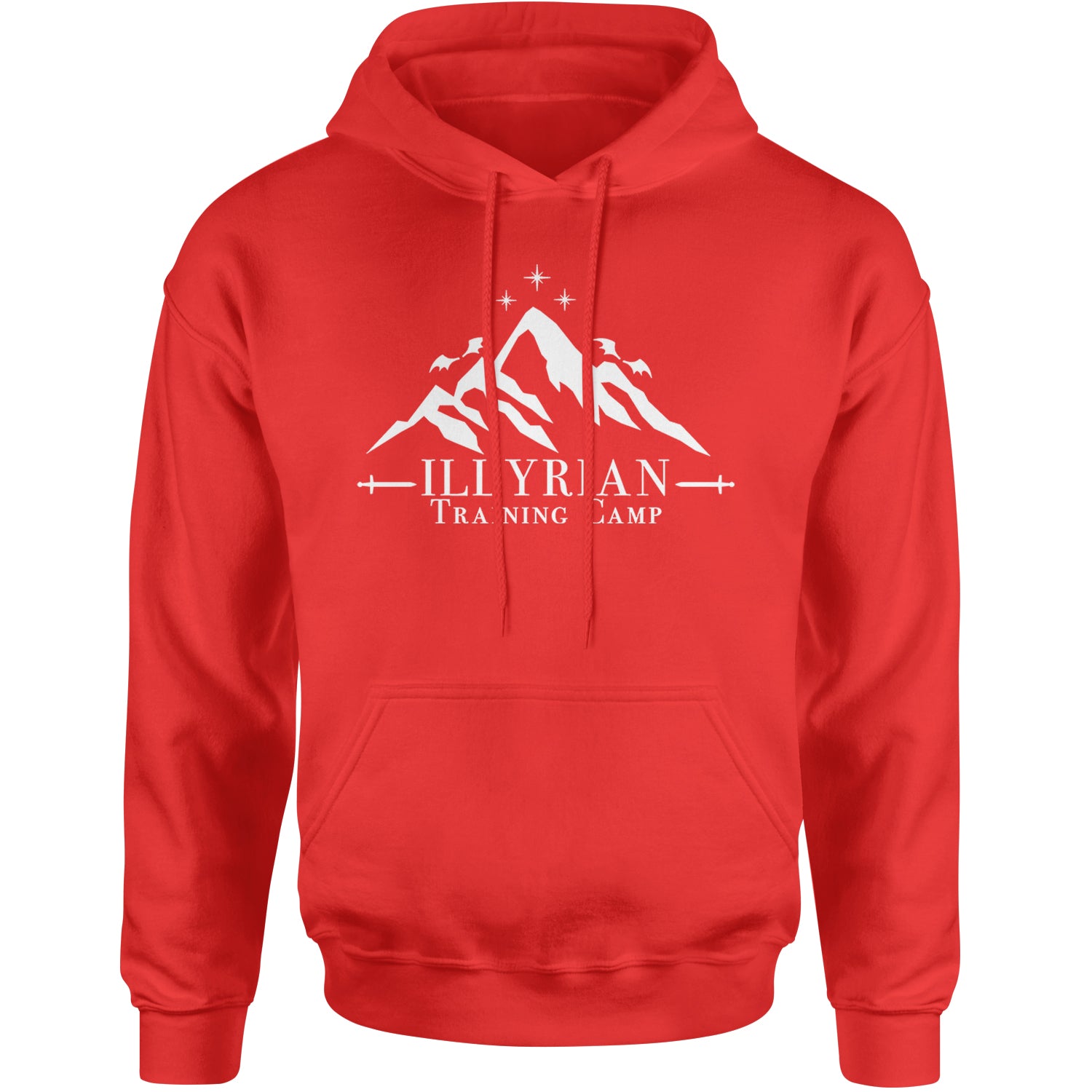 Illyrian Training Camp Night Court Adult Hoodie Sweatshirt Red