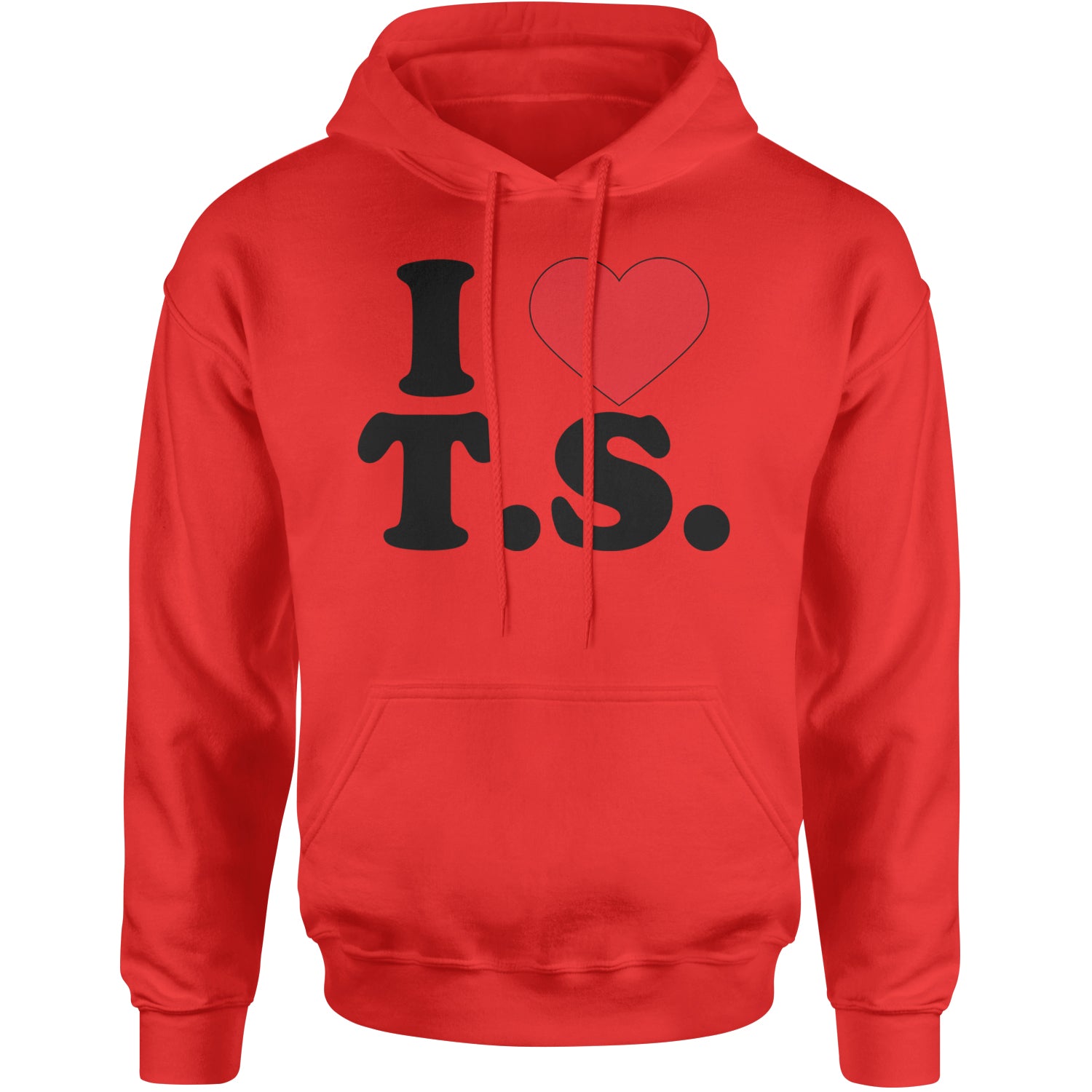 I Heart T.S. Concert Music Lover  Adult Hoodie Sweatshirt Red