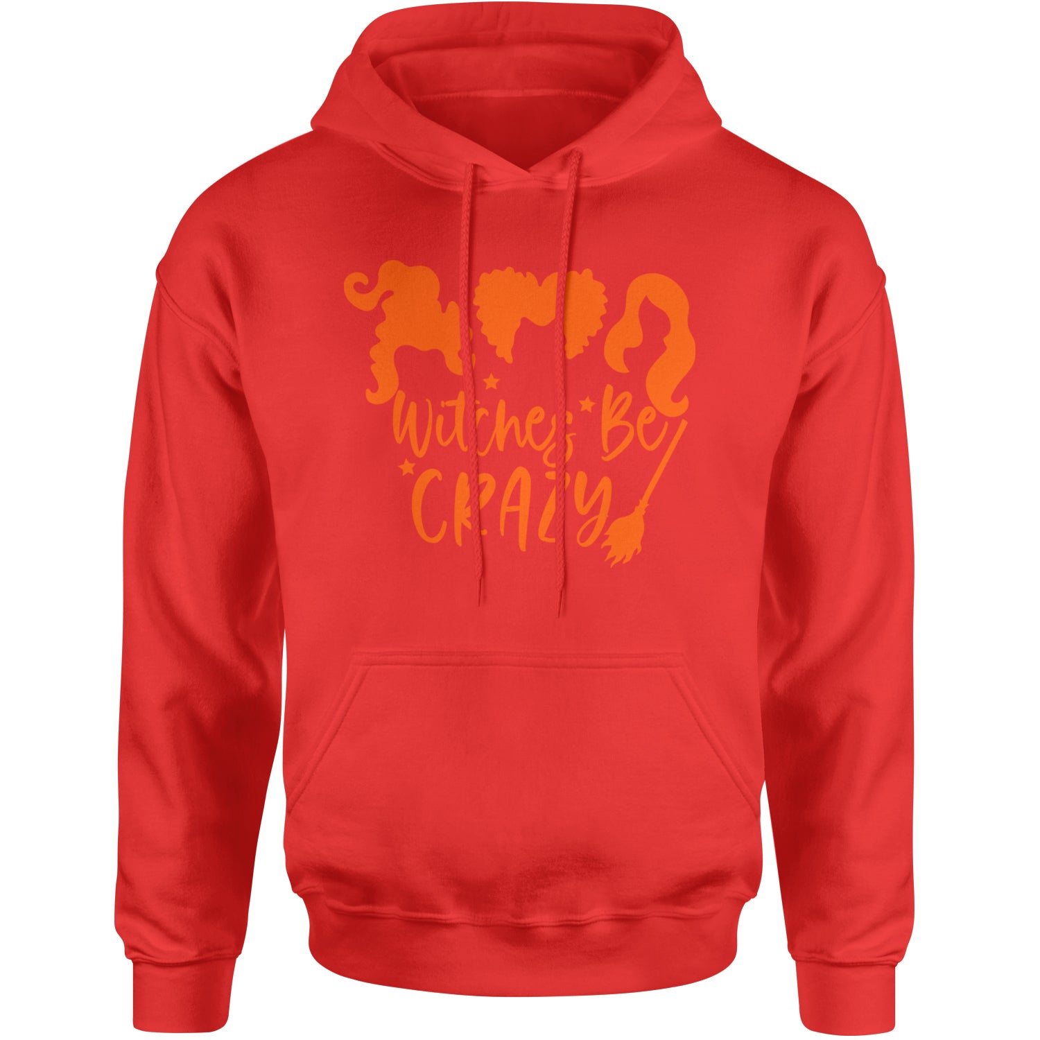 Witches Be Crazy Hocus Pocus Adult Hoodie Sweatshirt Red