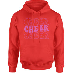 Cheer Cheer Cheer Adult Hoodie Sweatshirt Red