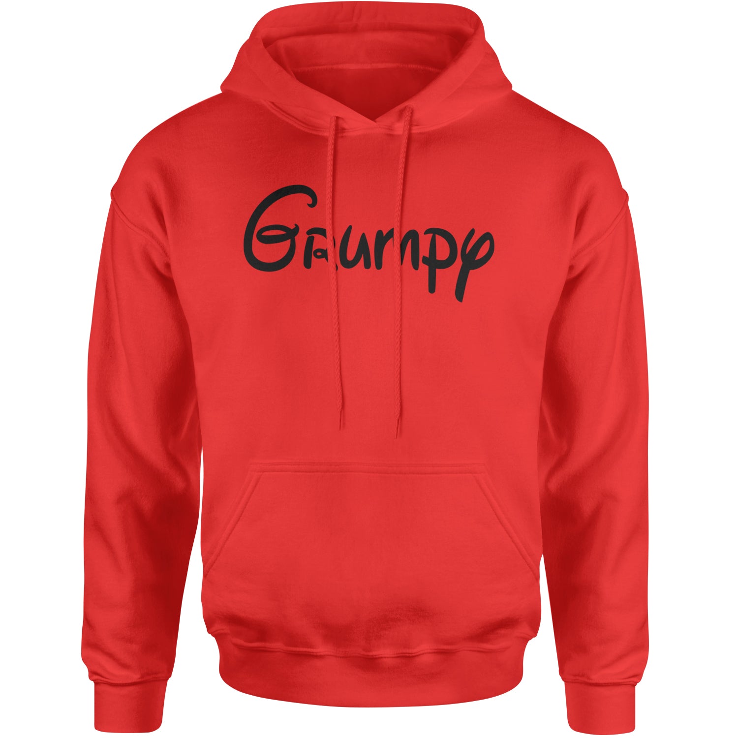 Grumpy - 7 Dwarfs Costume Adult Hoodie Sweatshirt Red