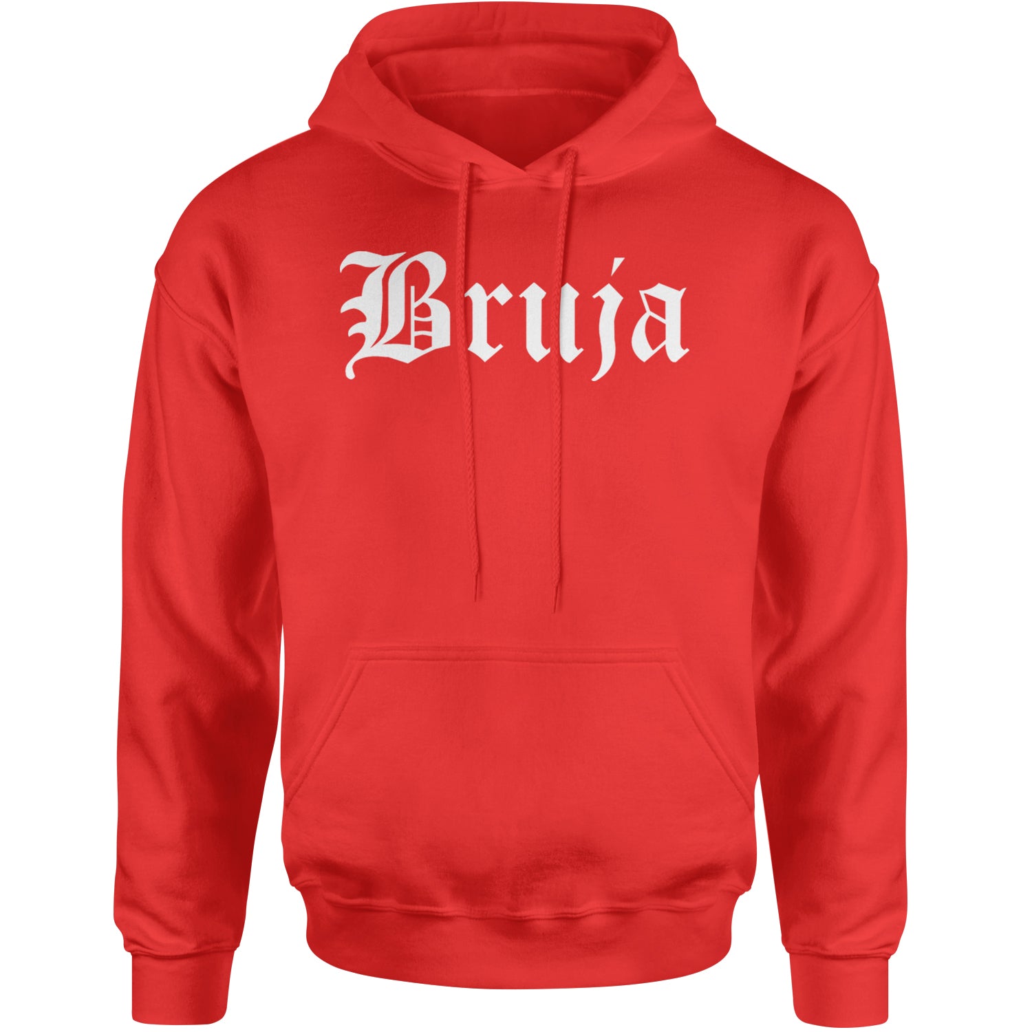 Bruja Gothic Spanish Witch Adult Hoodie Sweatshirt Red