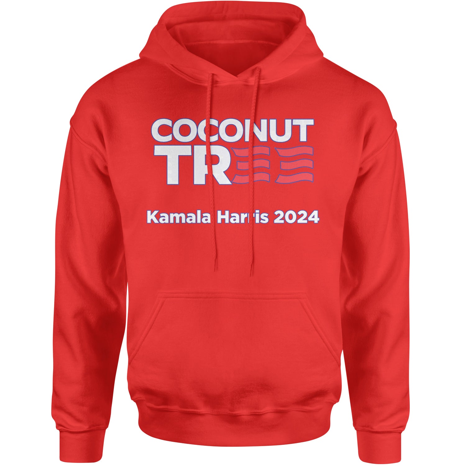 Coconut Tree - Support Kamala Harris For President 2024 Adult Hoodie Sweatshirt Red