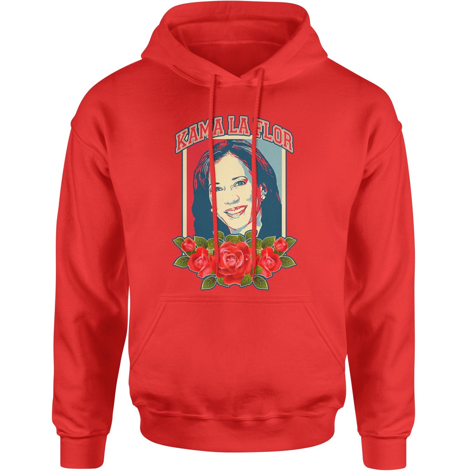 Kama La Flor Kamala Como La Flor Adult Hoodie Sweatshirt Red