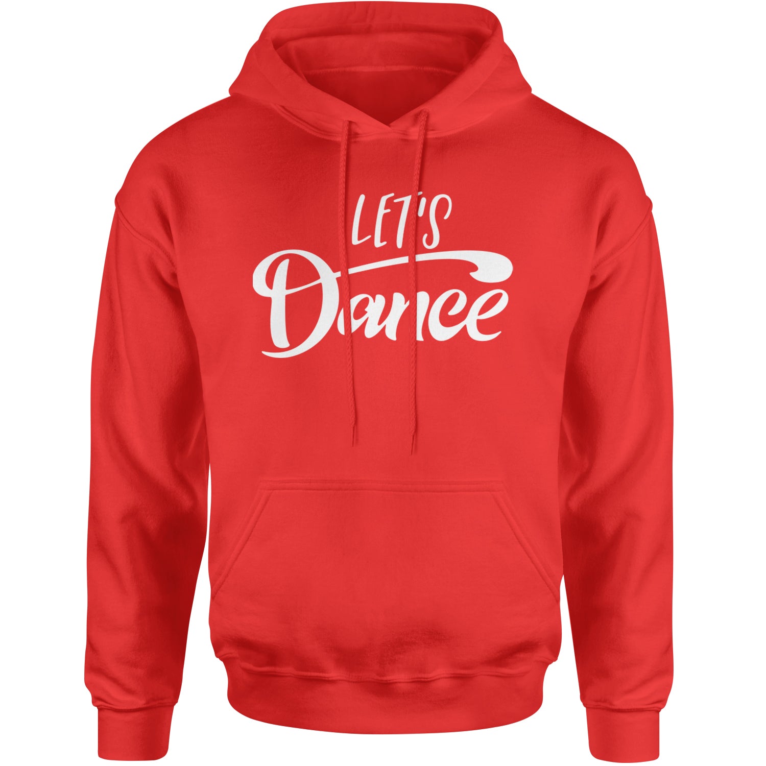 Let's Dance Adult Hoodie Sweatshirt Red