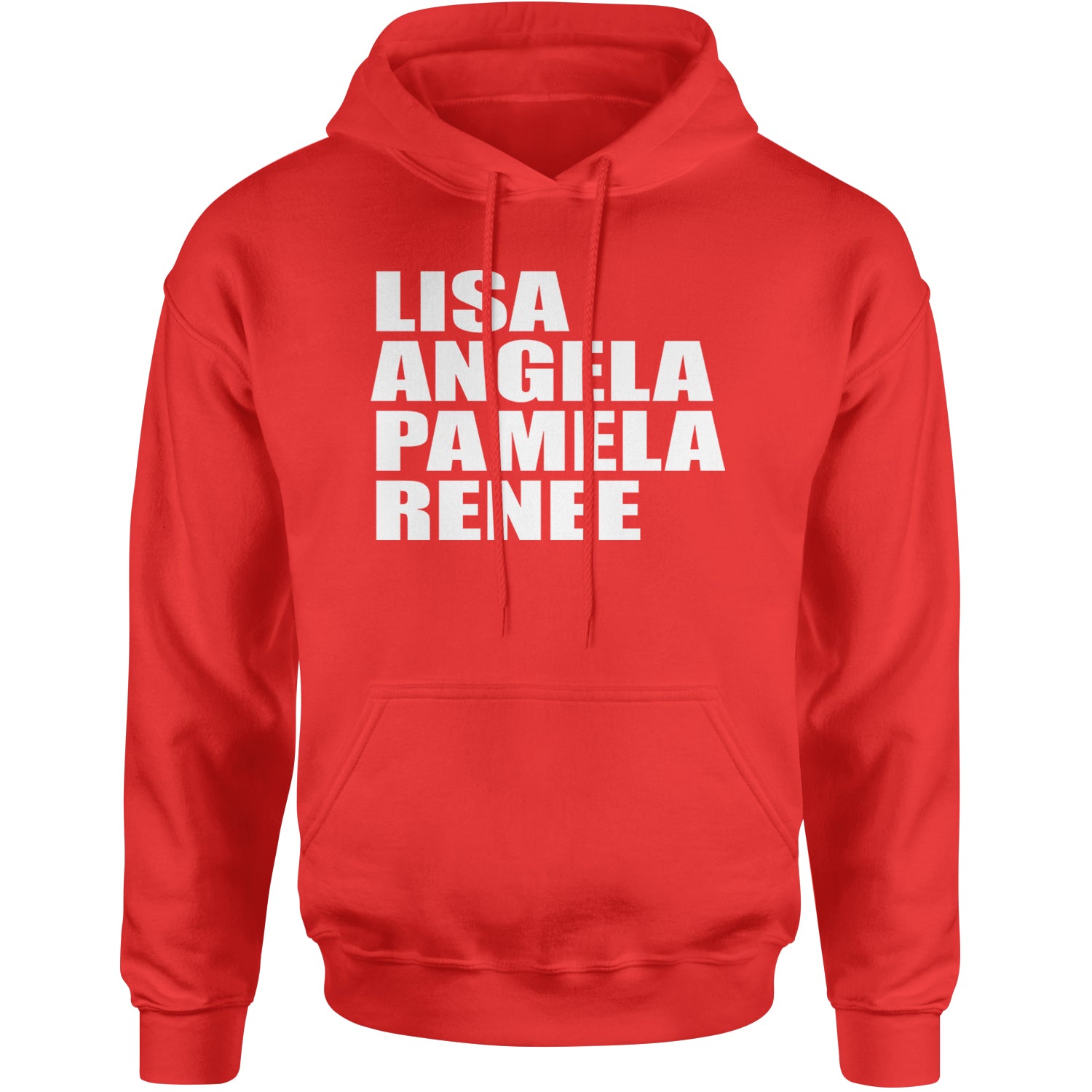 Lisa Angela Pamela Renee Around The Way Girl Adult Hoodie Sweatshirt Red