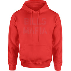 Distressed Bills Mafia Football Adult Hoodie Sweatshirt Red