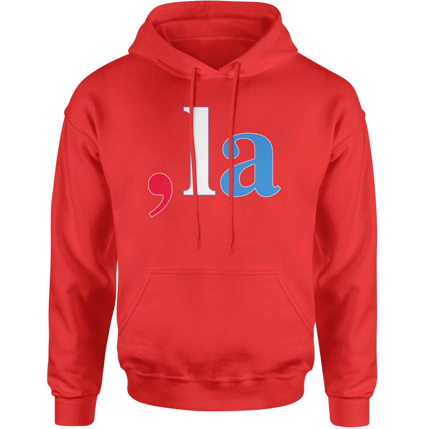 Comma-La - Support Kamala Harris For President 2024 Adult Hoodie Sweatshirt Red