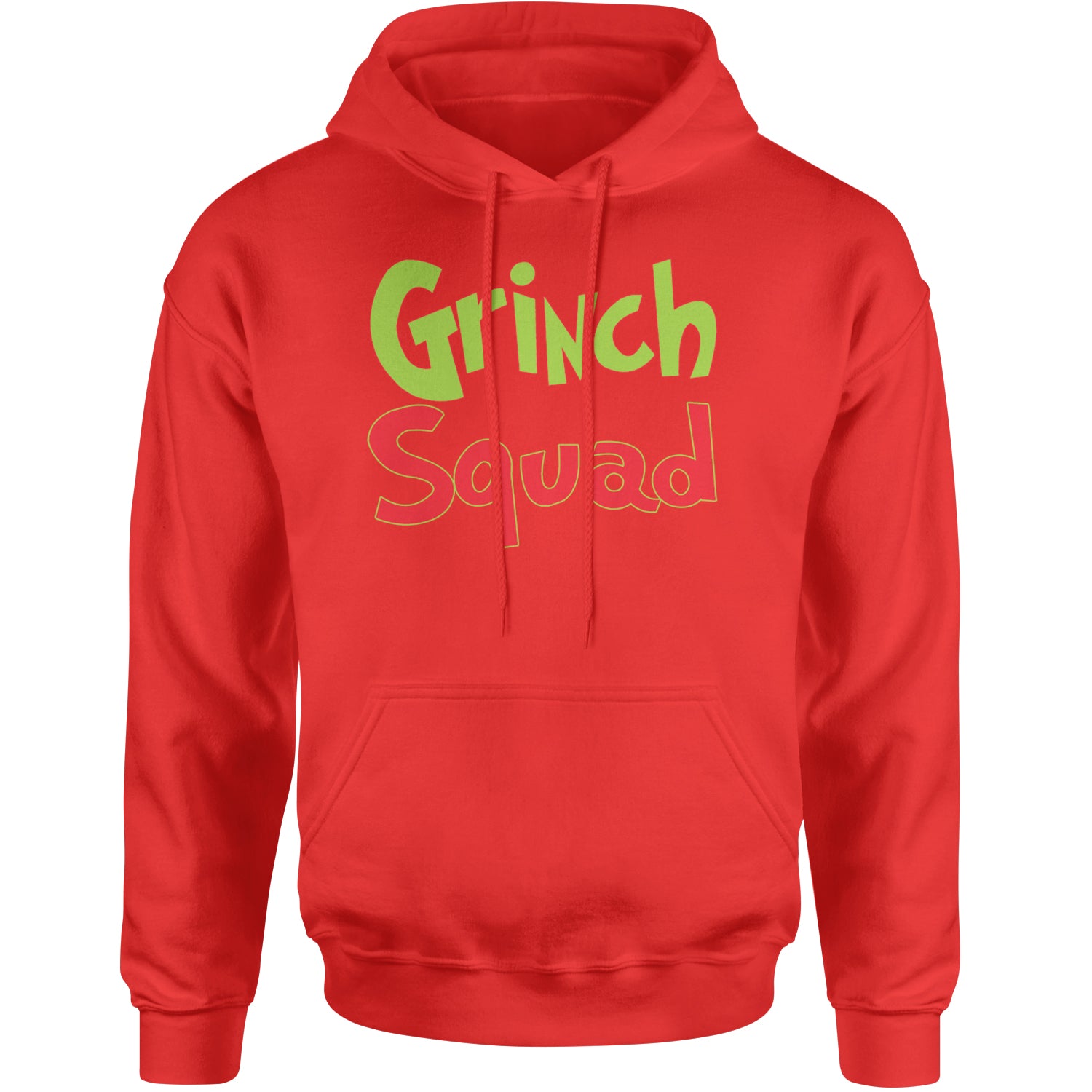 Gr-nch Squad Jolly Grinchmas Merry Christmas Adult Hoodie Sweatshirt Red