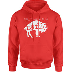 This Girl Has Ties To The Bills Mafia Adult Hoodie Sweatshirt Red