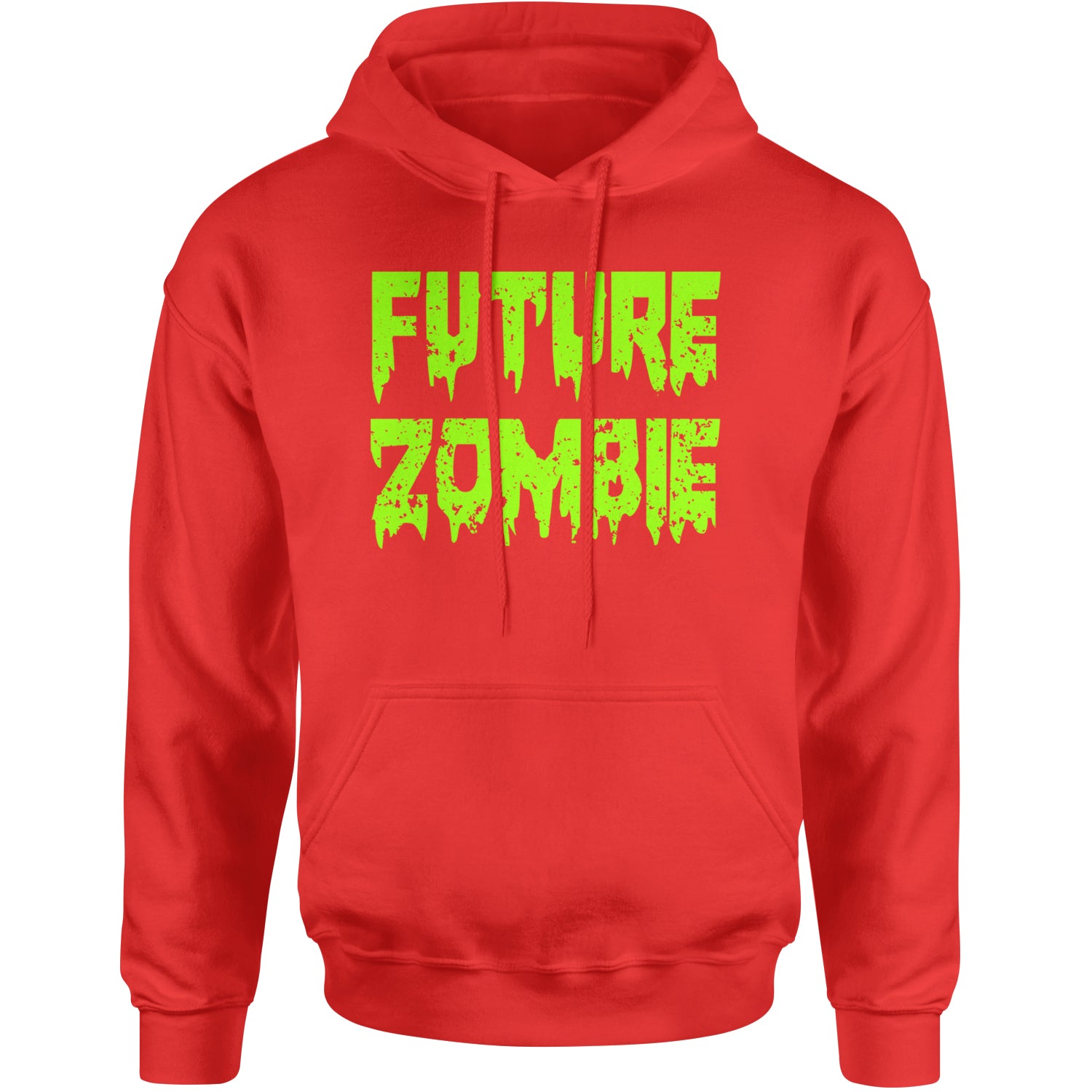 Future Zombie Horror Adult Hoodie Sweatshirt Red