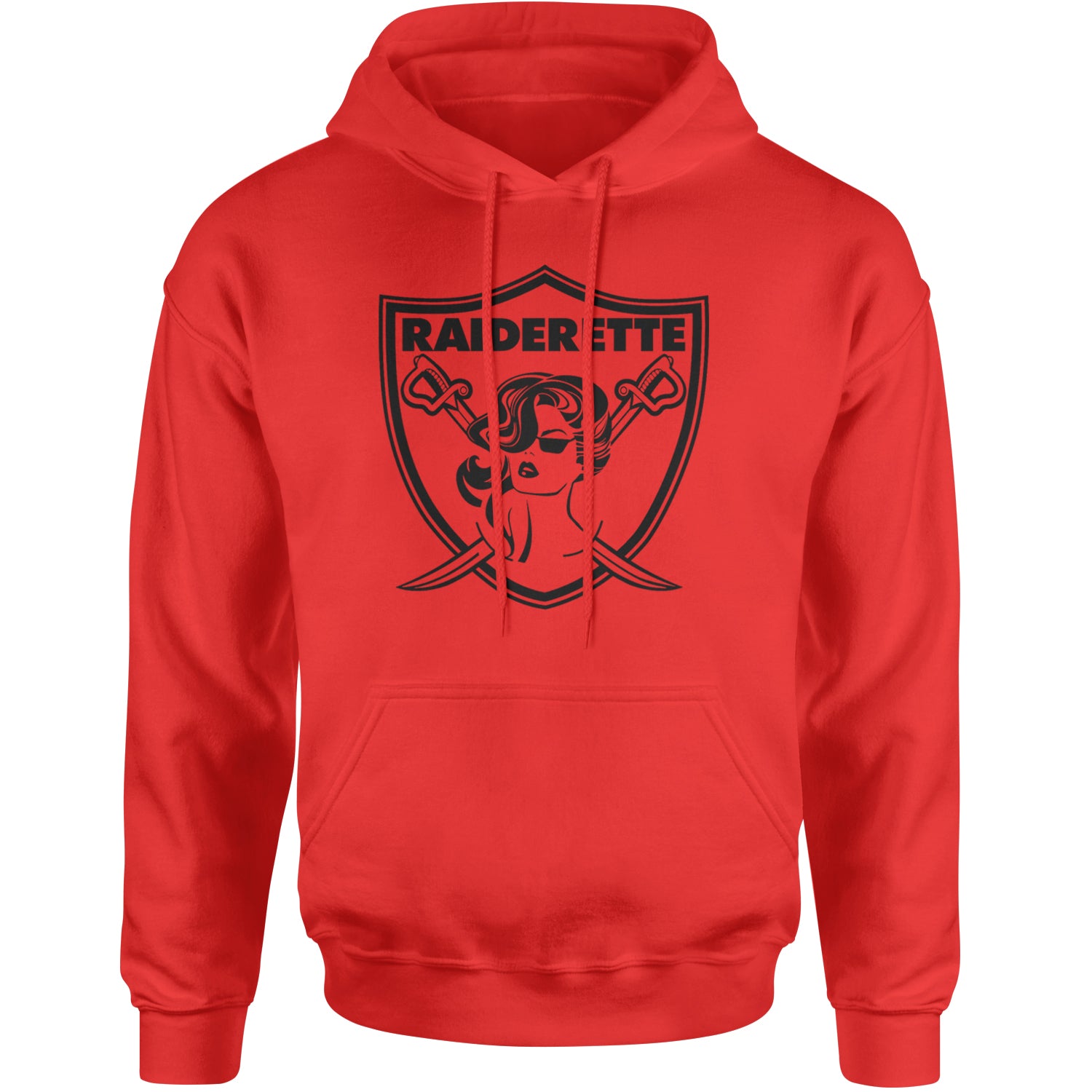 Raiderette Football Gameday Ready Adult Hoodie Sweatshirt Red