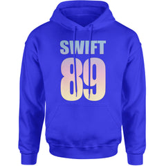Lover Era Swift 89 Birth Year Music Fan TTPD Adult Hoodie Sweatshirt Royal Blue