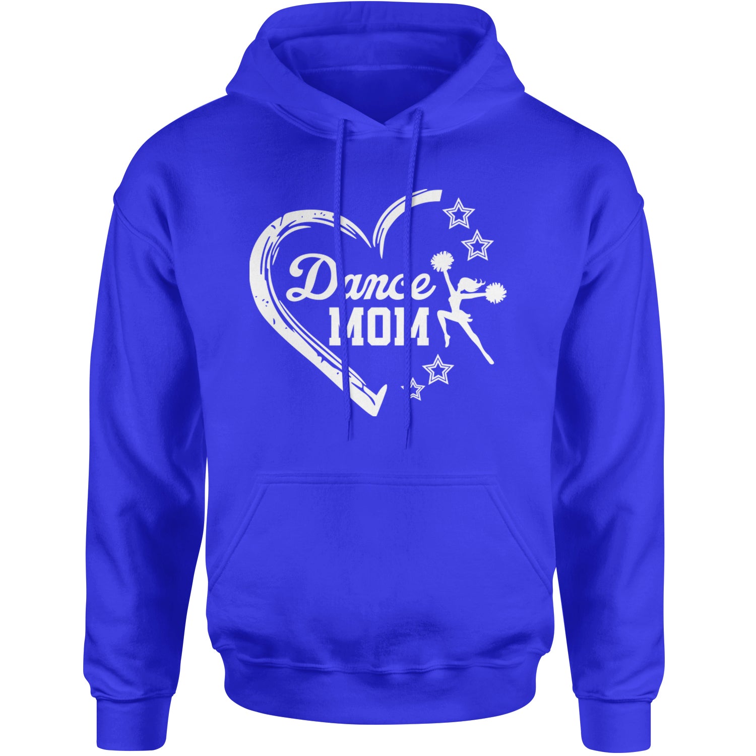 Heart Dance Mom Love Adult Hoodie Sweatshirt Royal Blue