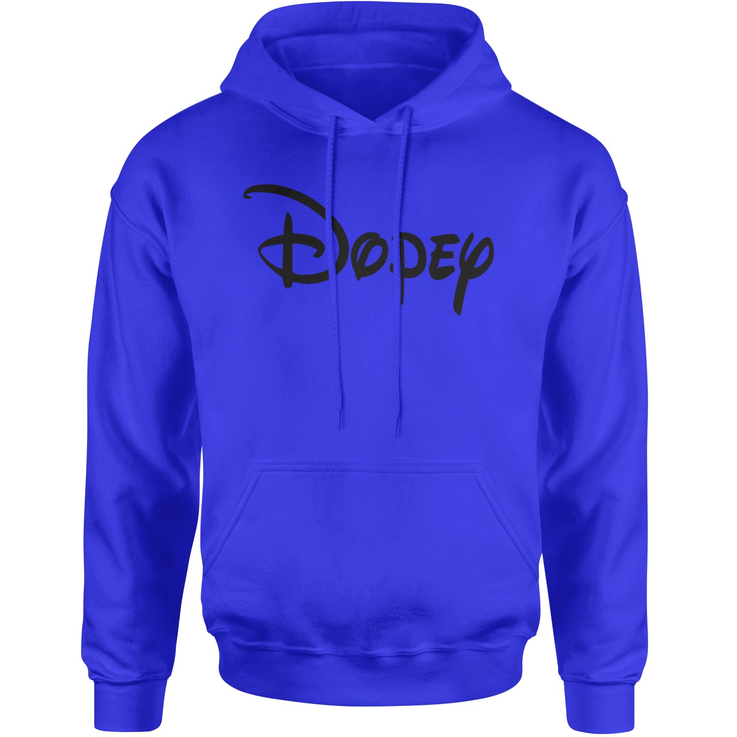 Dopey - 7 Dwarfs Costume Adult Hoodie Sweatshirt Royal Blue