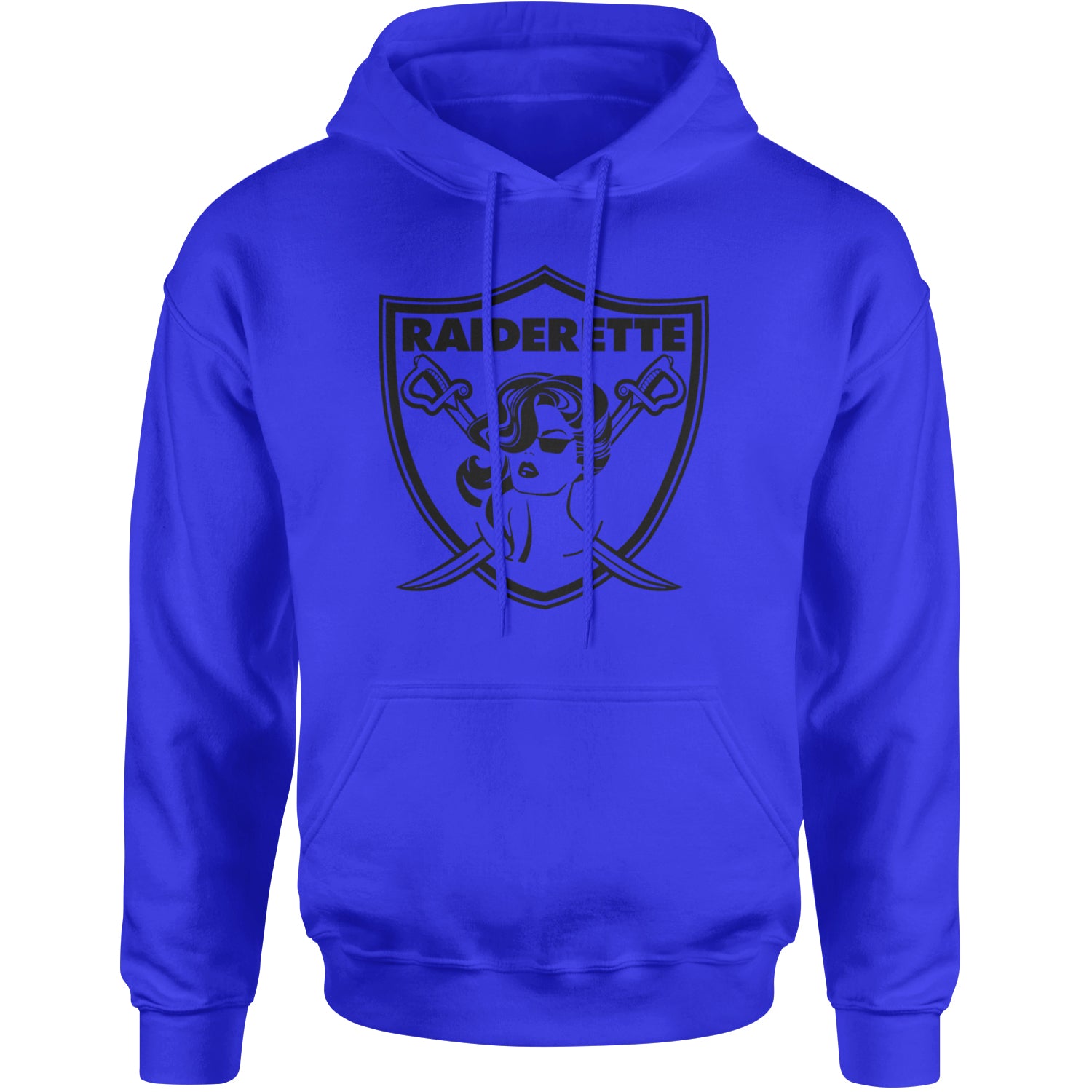 Raiderette Football Gameday Ready Adult Hoodie Sweatshirt Royal Blue