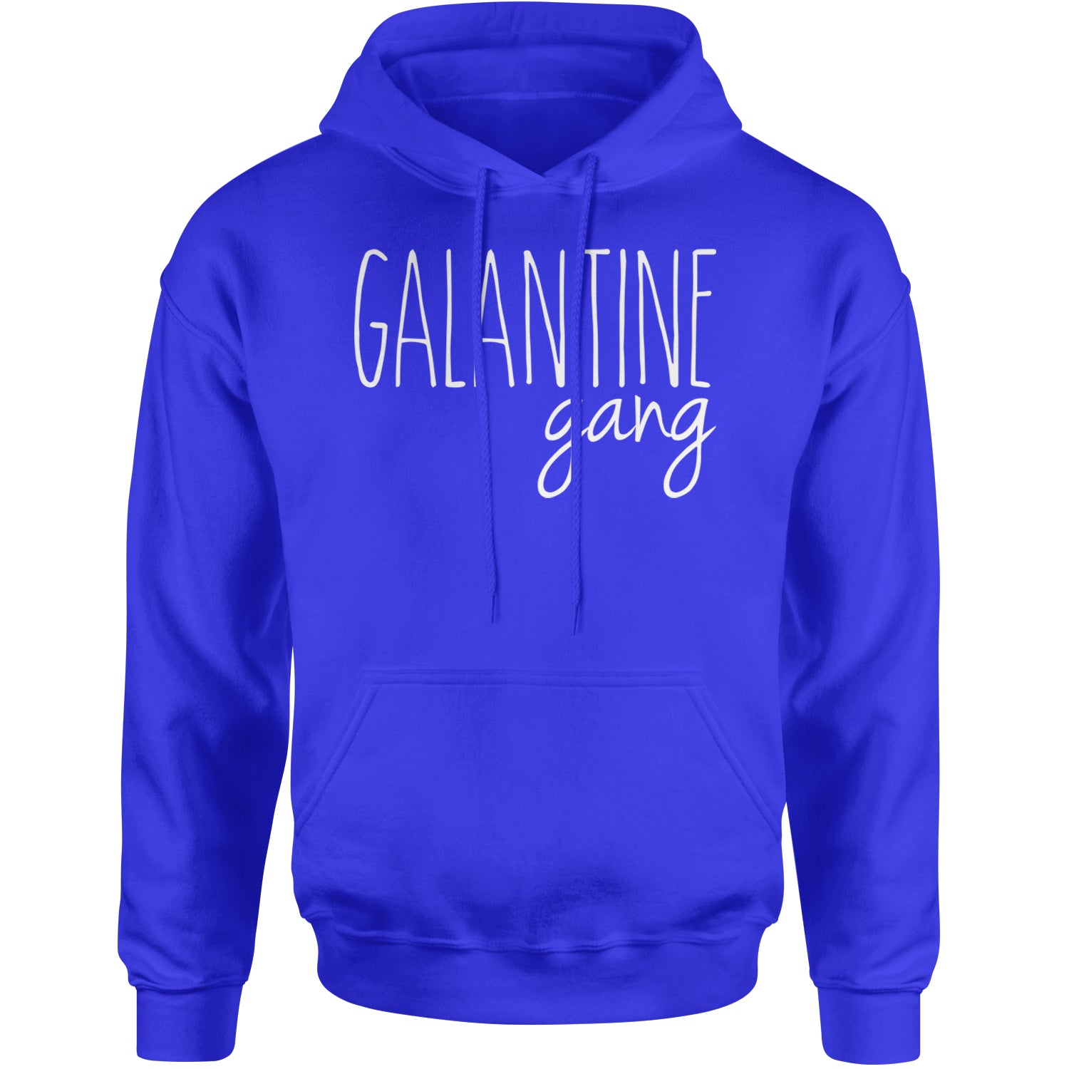 Galentine Gang Valentine's Shirt Adult Hoodie Sweatshirt Royal Blue