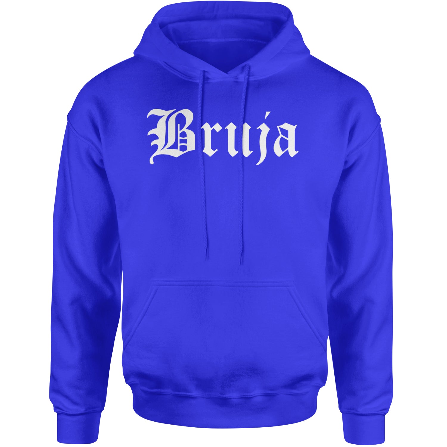 Bruja Gothic Spanish Witch Adult Hoodie Sweatshirt Royal Blue