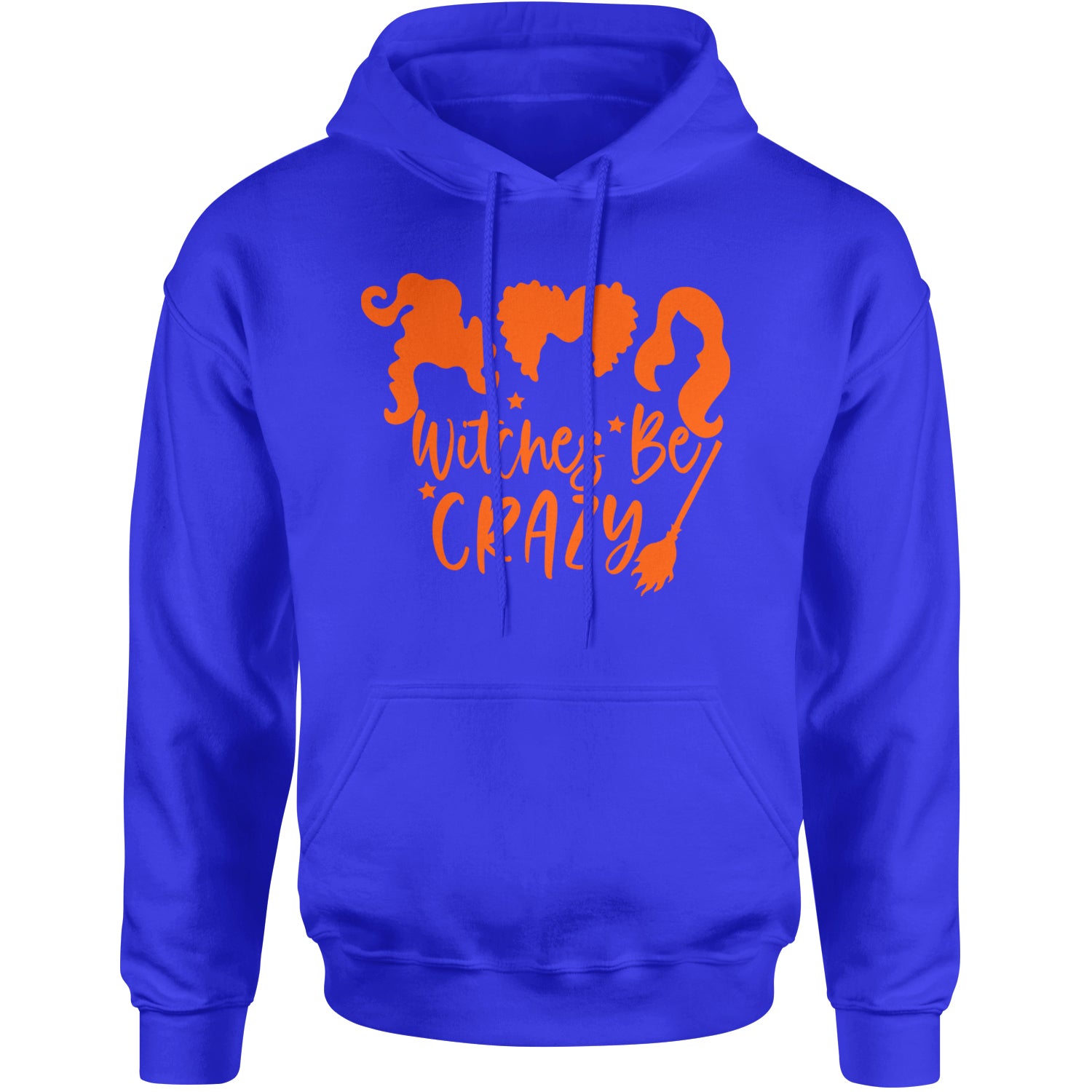 Witches Be Crazy Hocus Pocus Adult Hoodie Sweatshirt Royal Blue