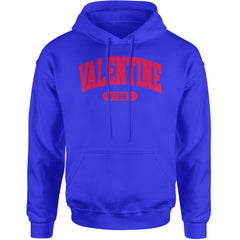 Valentines Vibes Adult Hoodie Sweatshirt Royal Blue