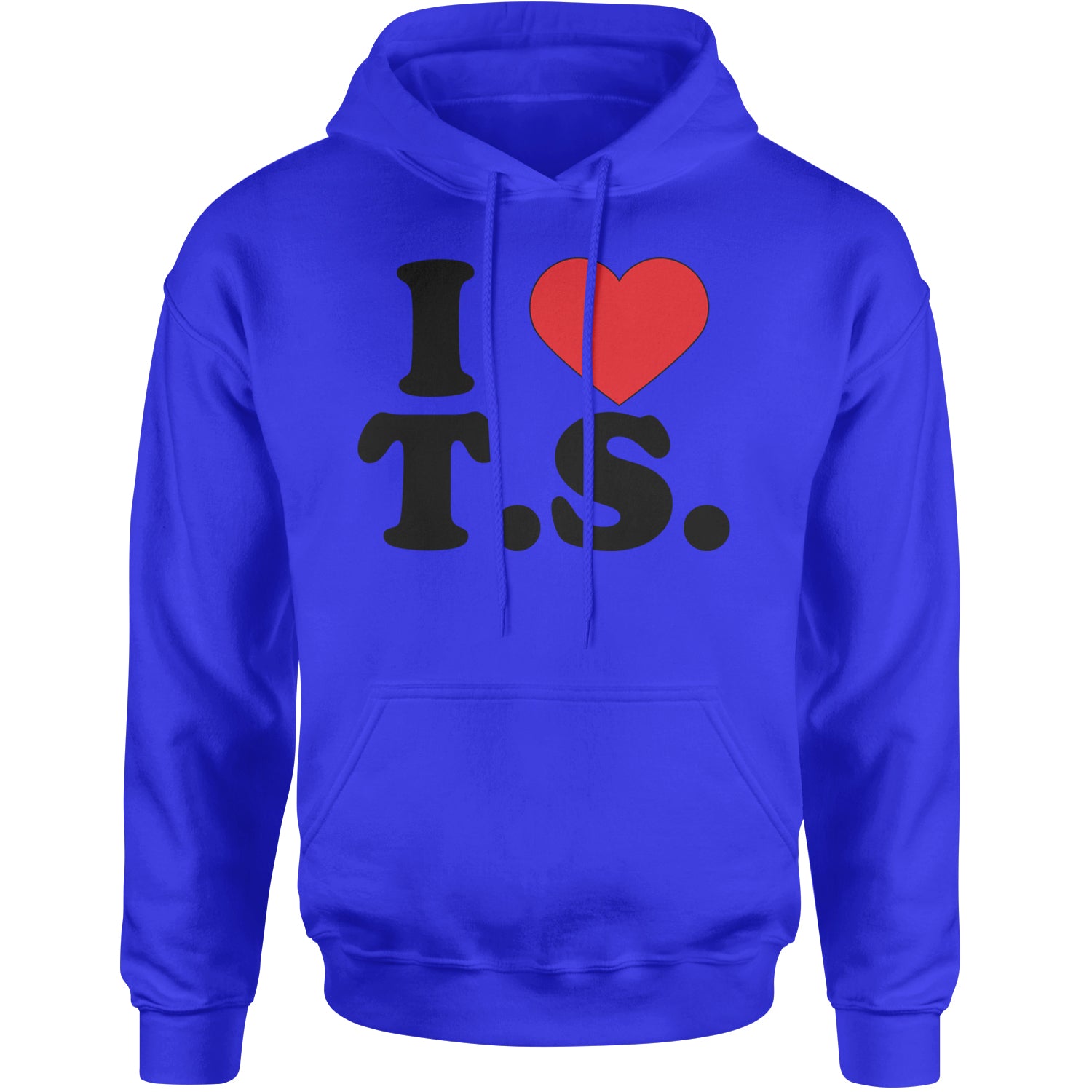 I Heart T.S. Concert Music Lover  Adult Hoodie Sweatshirt Royal Blue