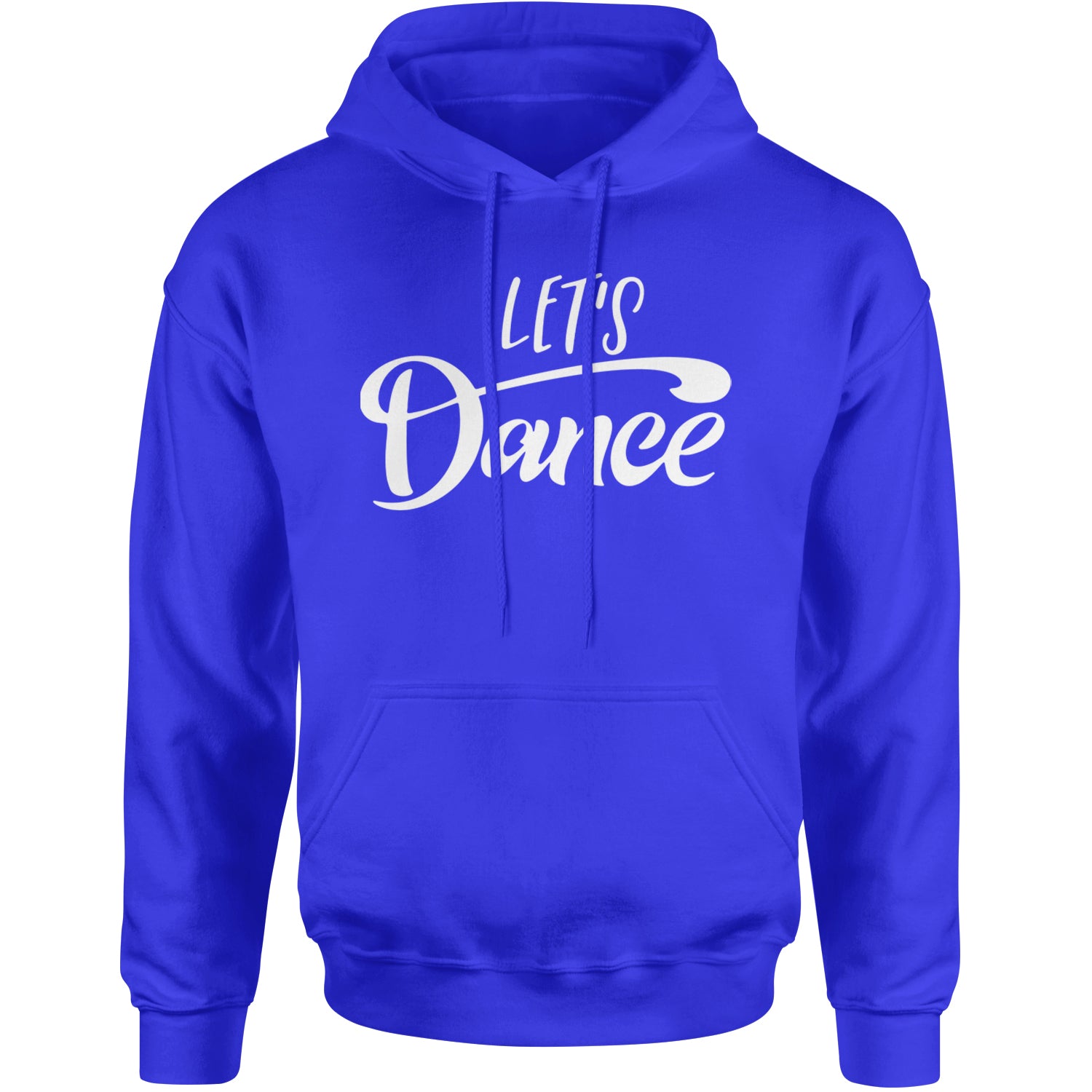 Let's Dance Adult Hoodie Sweatshirt Royal Blue