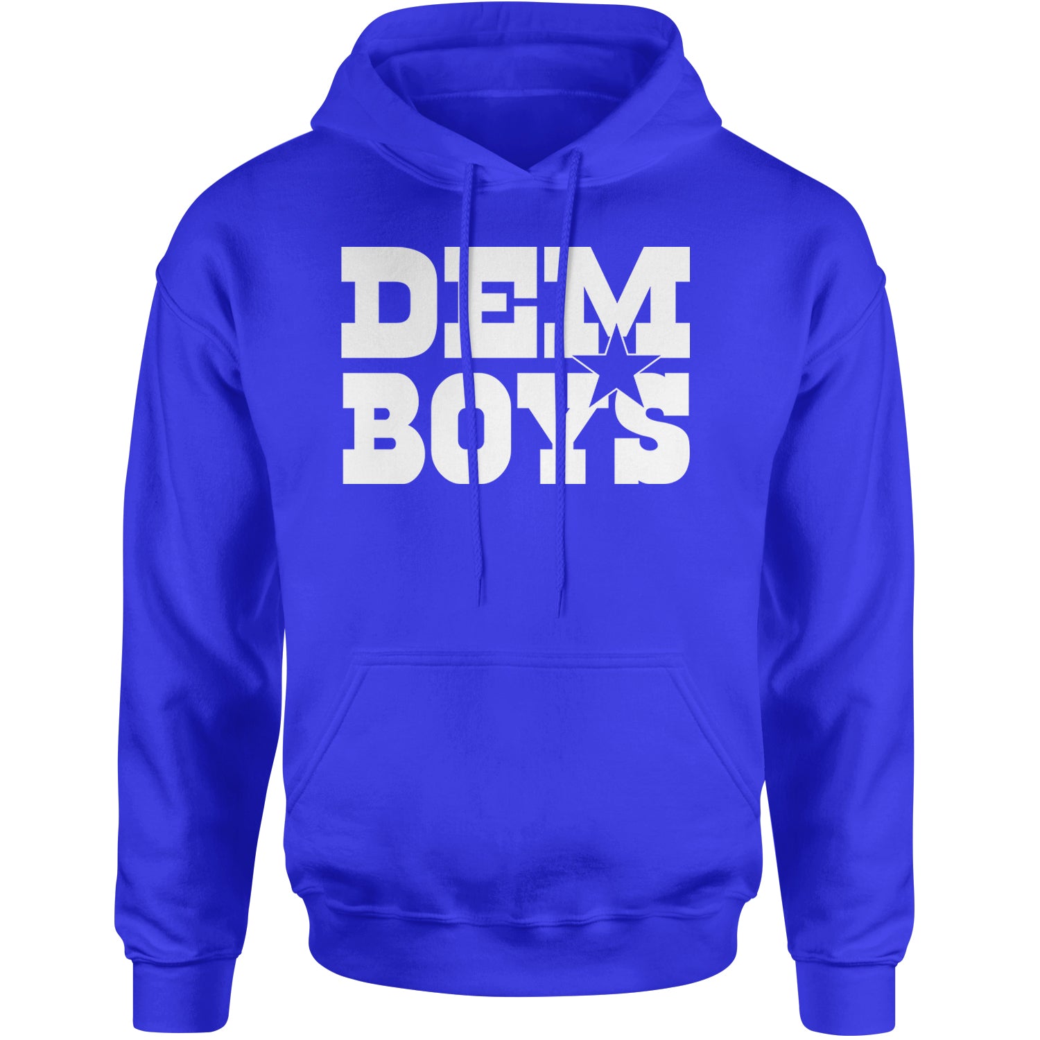 Dem Boys Dallas Football Adult Hoodie Sweatshirt Royal Blue