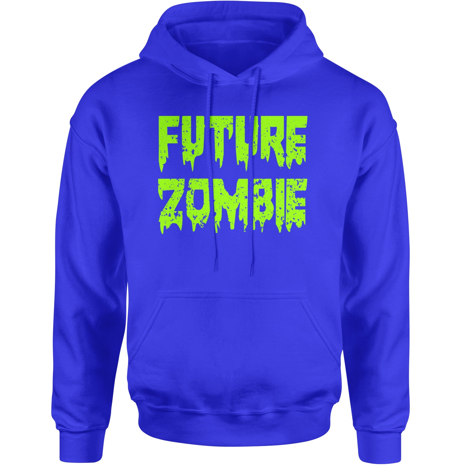 Future Zombie Horror Adult Hoodie Sweatshirt Royal Blue