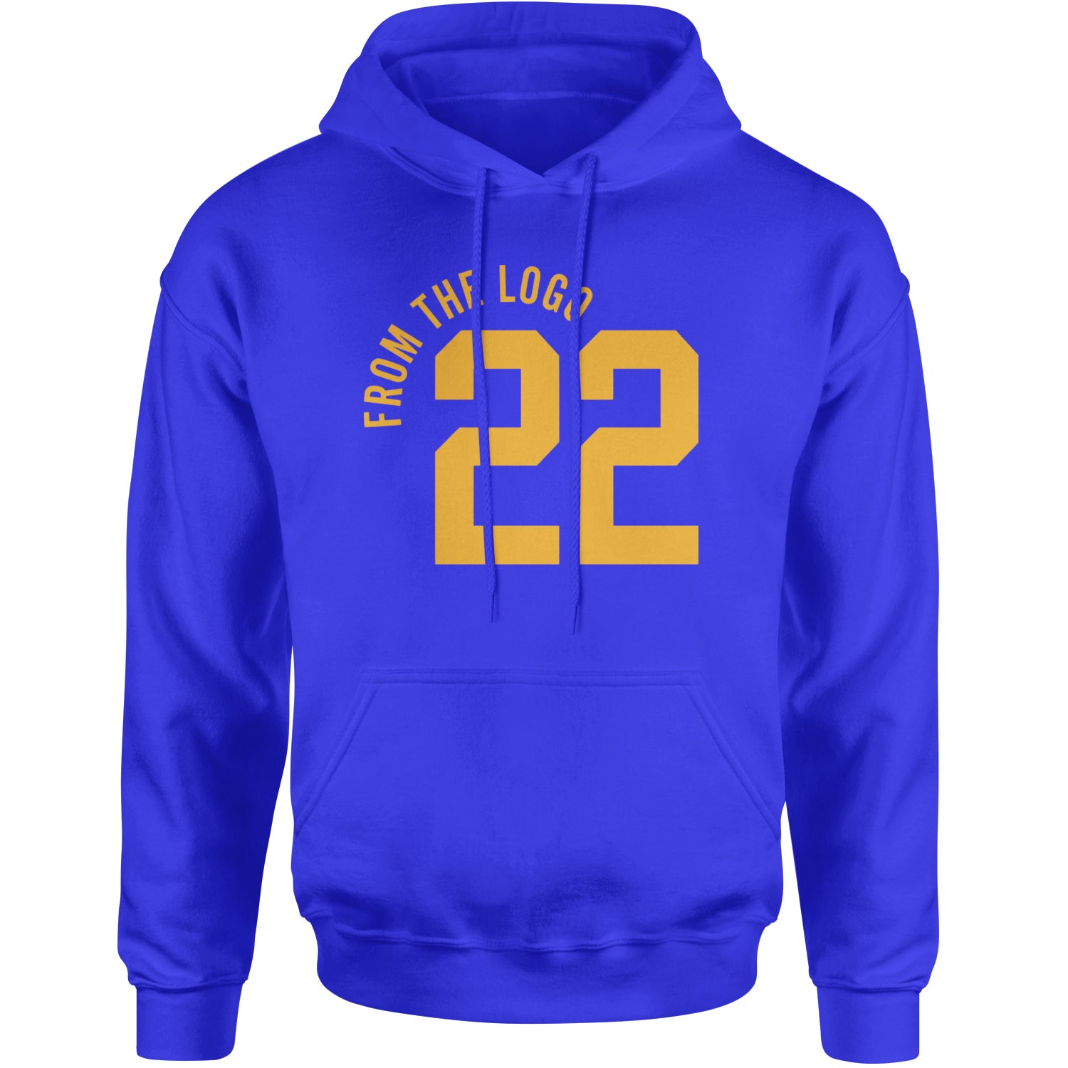 From The Logo #22 Basketball Adult Hoodie Sweatshirt Royal Blue