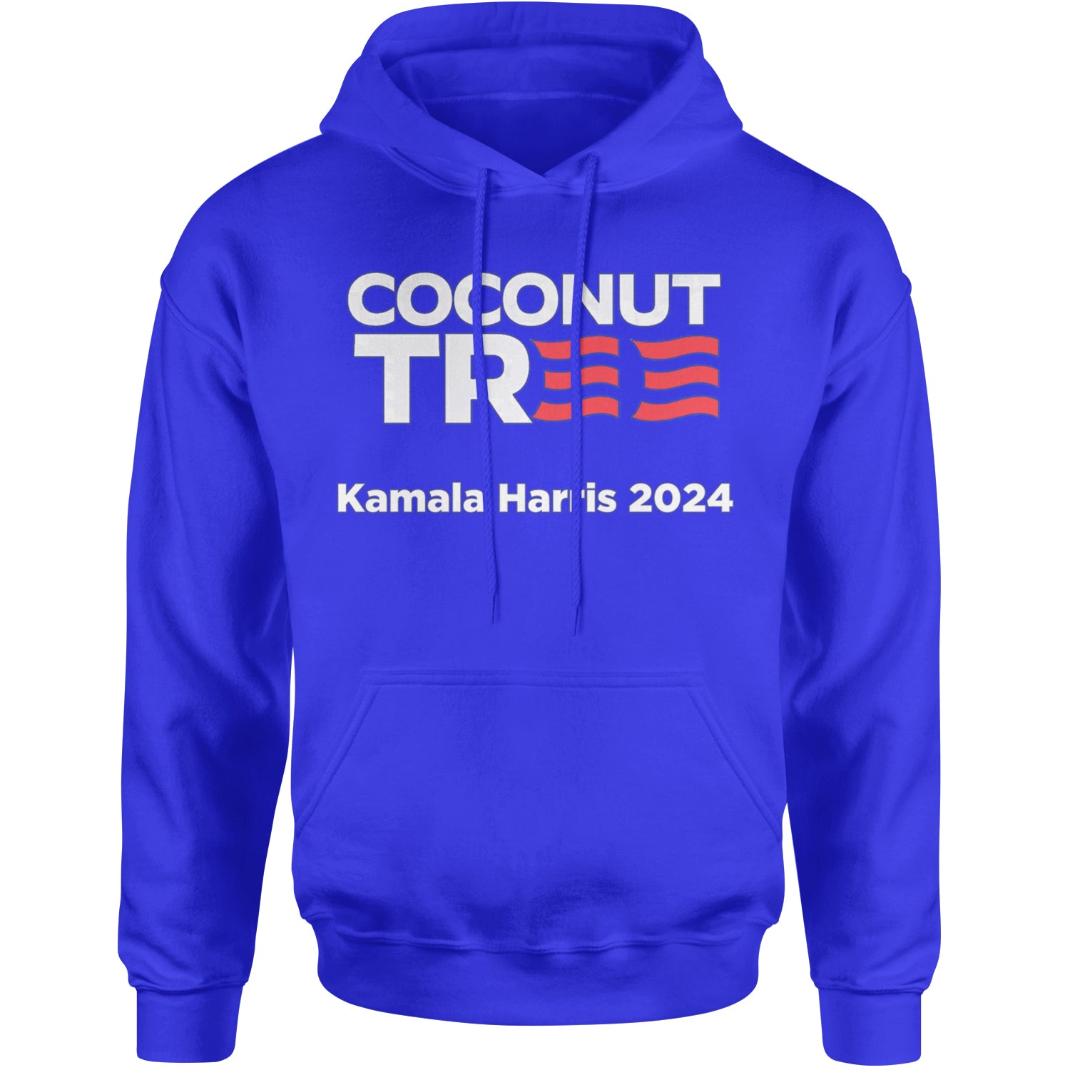 Coconut Tree - Support Kamala Harris For President 2024 Adult Hoodie Sweatshirt Royal Blue