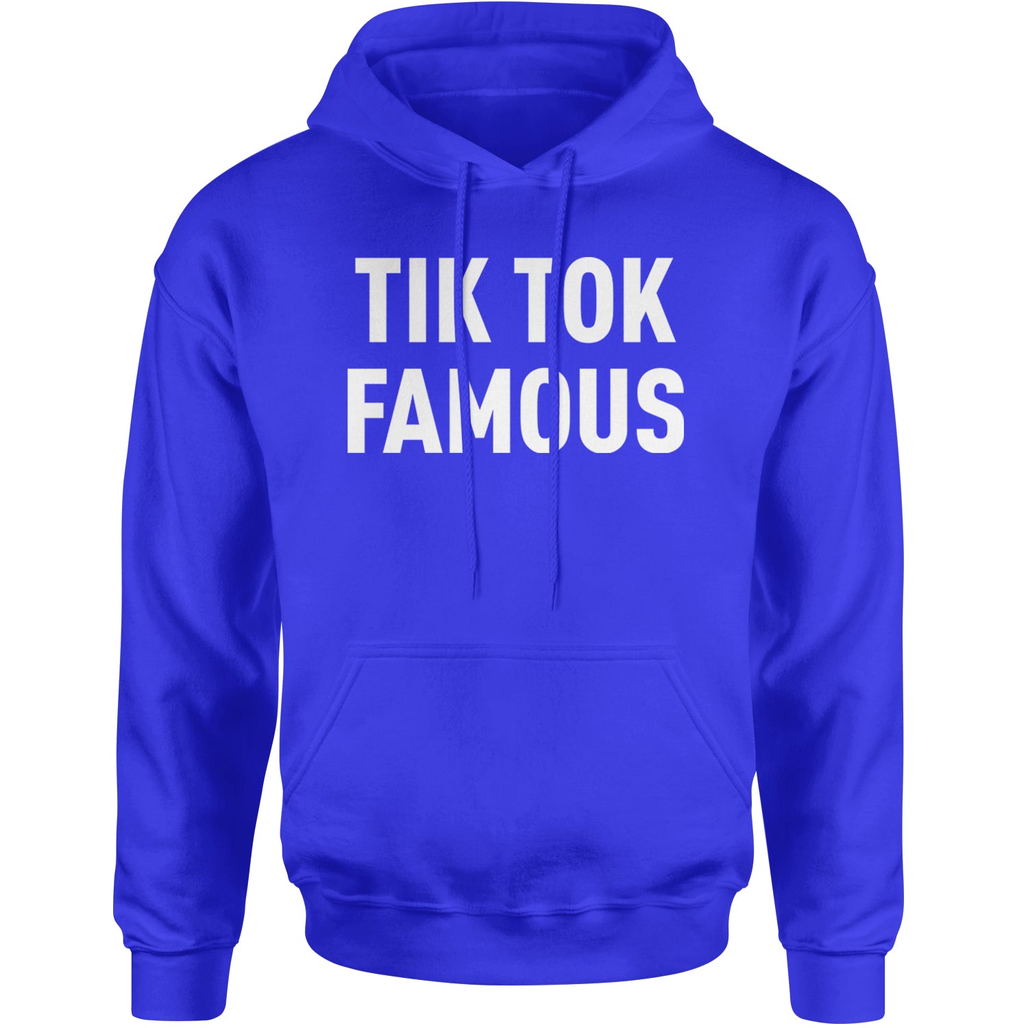 TikTok Famous Influencer Promoter Adult Hoodie Sweatshirt Royal Blue