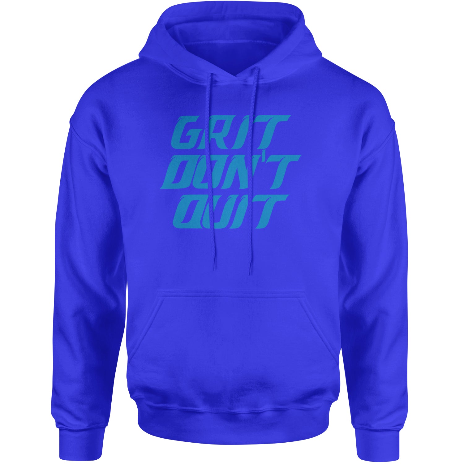 Grit Don't Quit Detroit Grit Adult Hoodie Sweatshirt Royal Blue