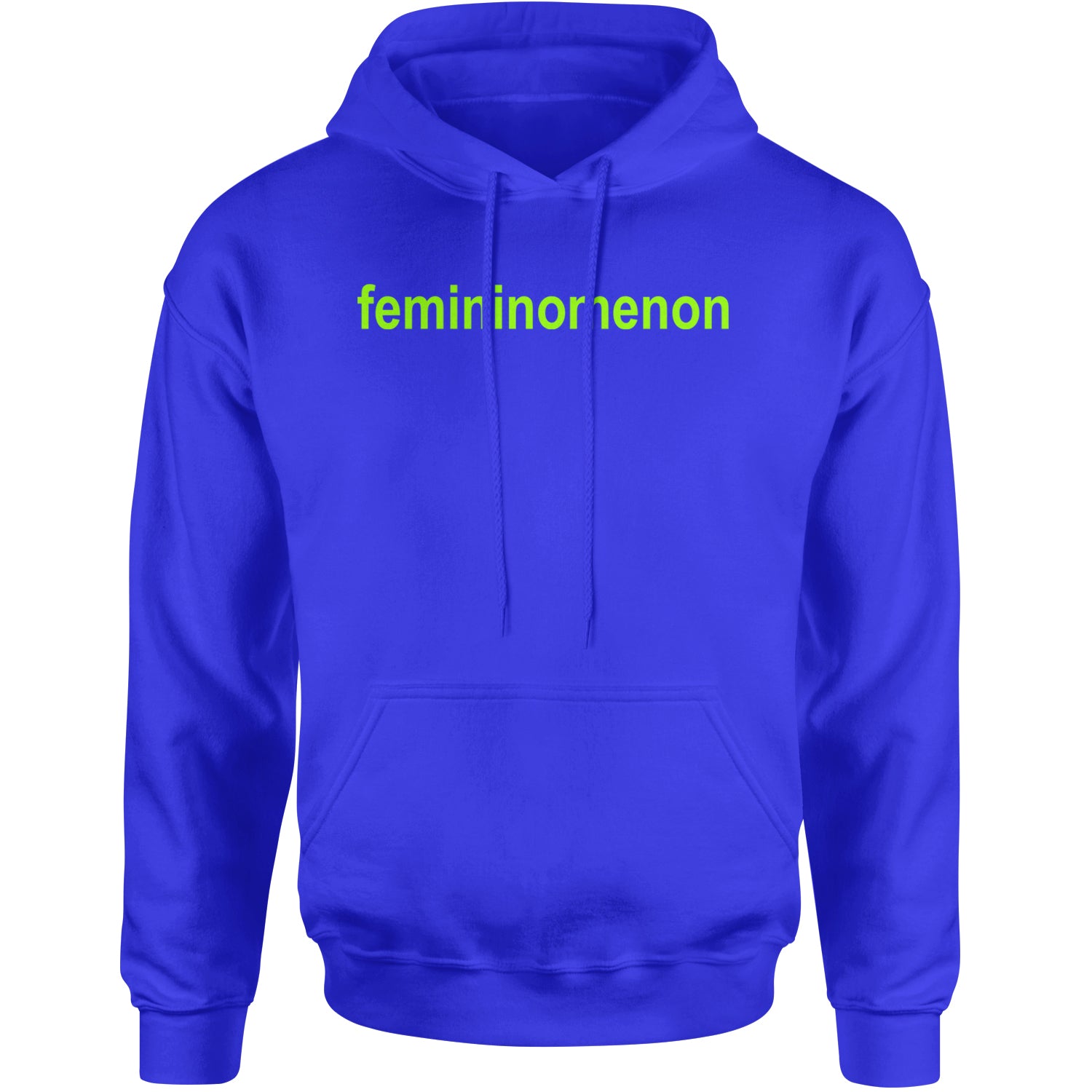 Femininomenon Female Empowerment Adult Hoodie Sweatshirt Royal Blue