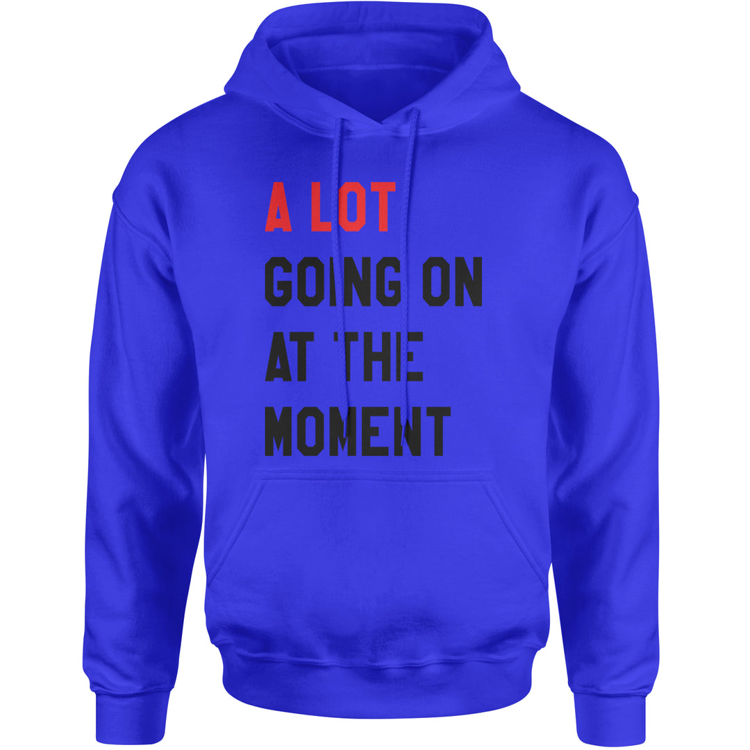 A Lot Going On At The Moment New TTPD Poet Department Adult Hoodie Sweatshirt Royal Blue