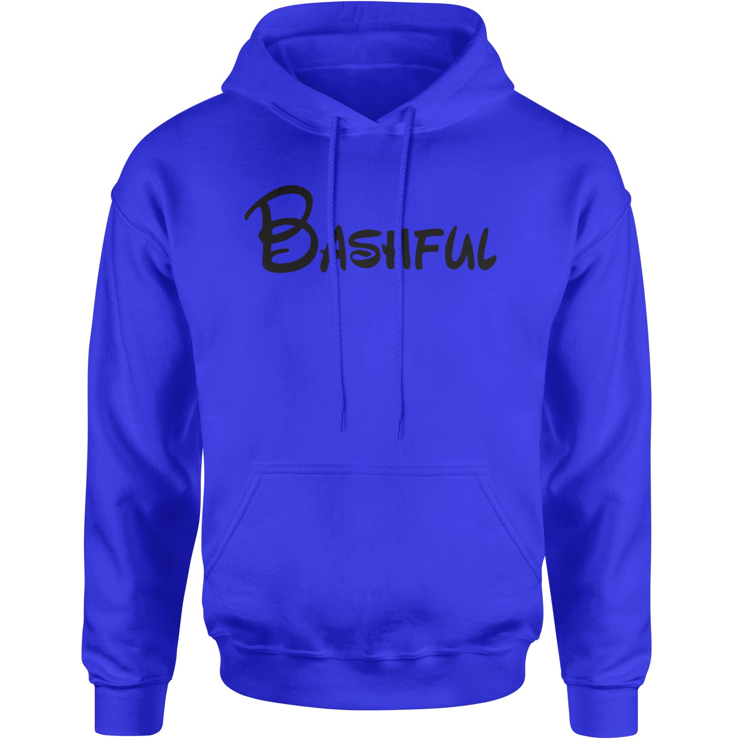 Bashful - 7 Dwarfs Costume Adult Hoodie Sweatshirt Royal Blue