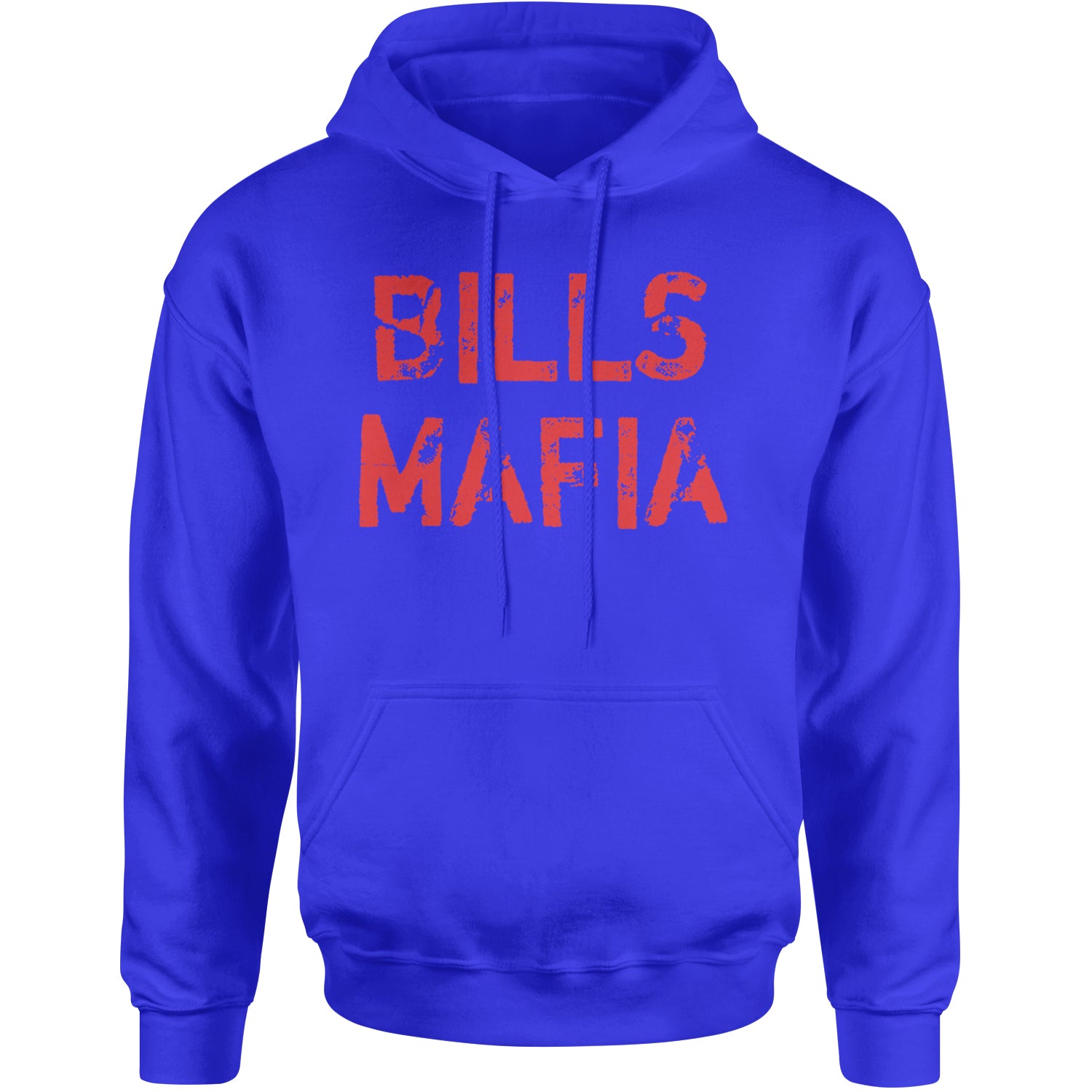 Distressed Bills Mafia Football Adult Hoodie Sweatshirt Royal Blue
