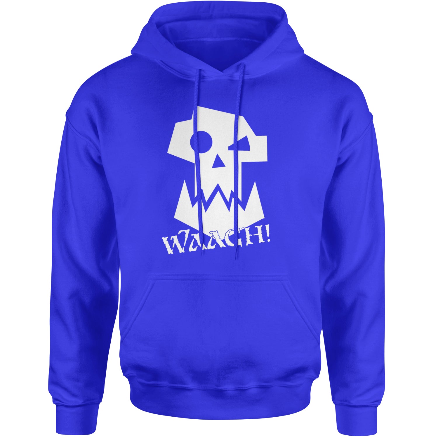 Ork Miniature Tabletop Wargaming Waagh Adult Hoodie Sweatshirt Royal Blue