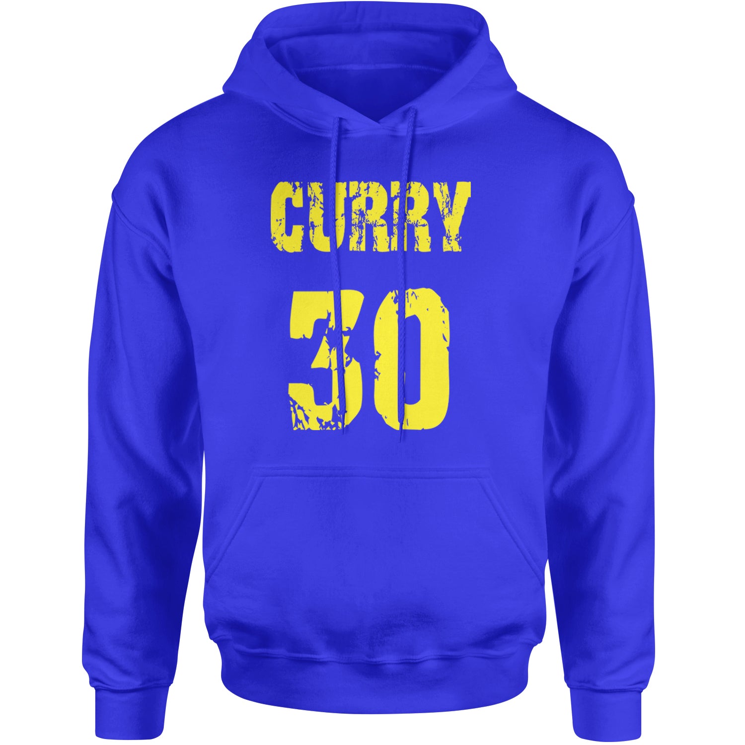 Curry #30 Adult Hoodie Sweatshirt Royal Blue