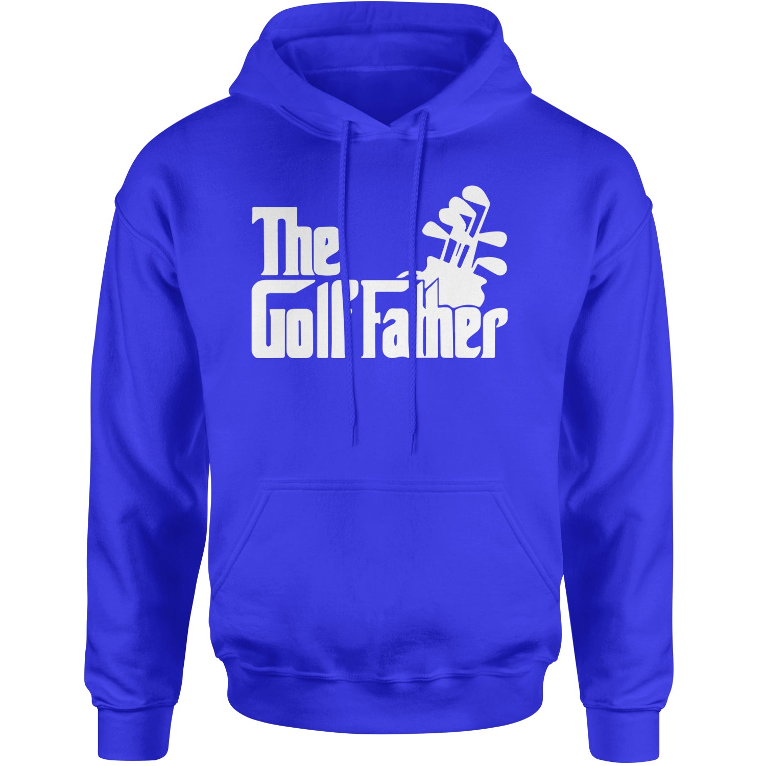 The Golf Father Golfing Dad  Adult Hoodie Sweatshirt Royal Blue