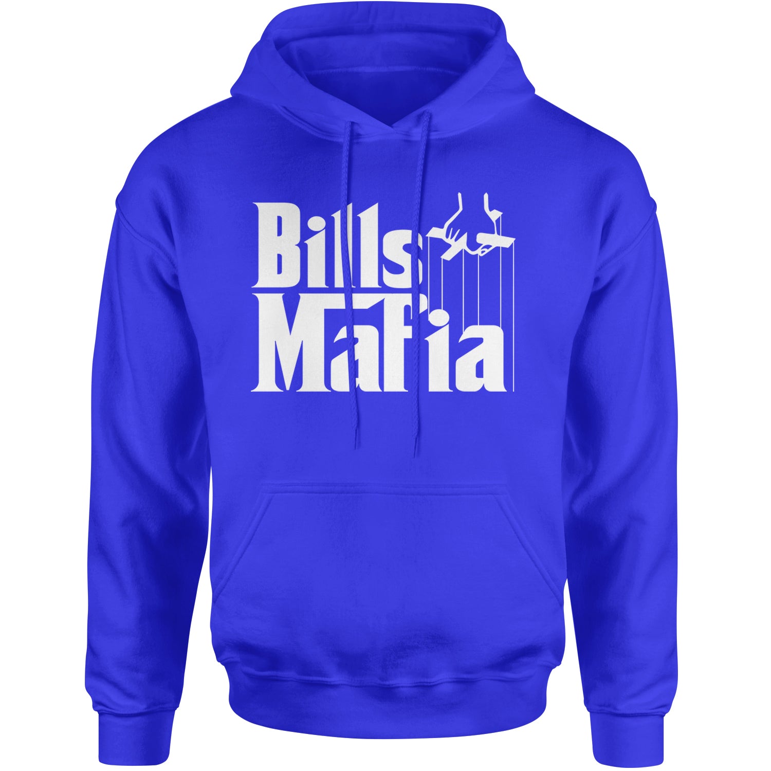 Mafia Bills Mafia Godfather Adult Hoodie Sweatshirt Royal Blue