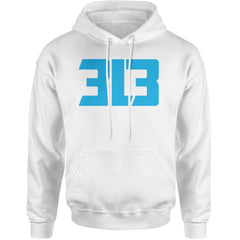 3L3 From The 313 Detroit Football Adult Hoodie Sweatshirt White
